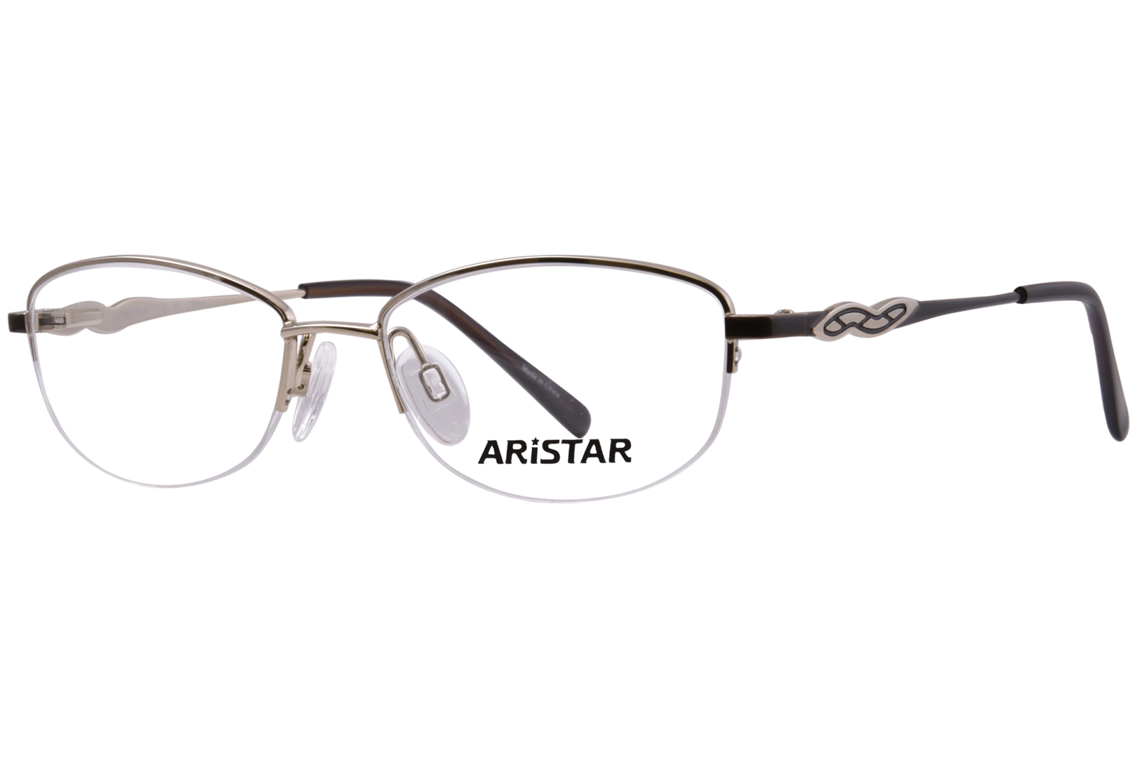 Женские очки Aristar 30809 в полуободковой овальной форме