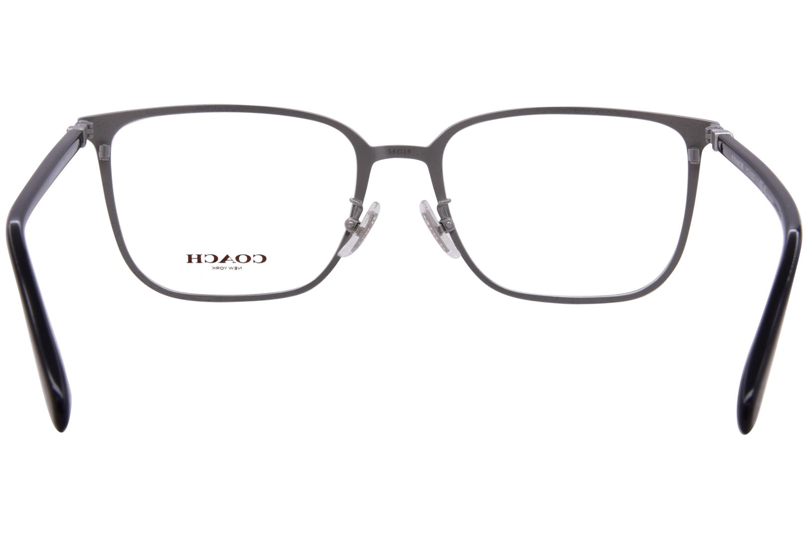 Coach HC5195TD 9003 Titanium Eyeglasses Men's Matte Black Full Rim Square 56mm detailed image 4