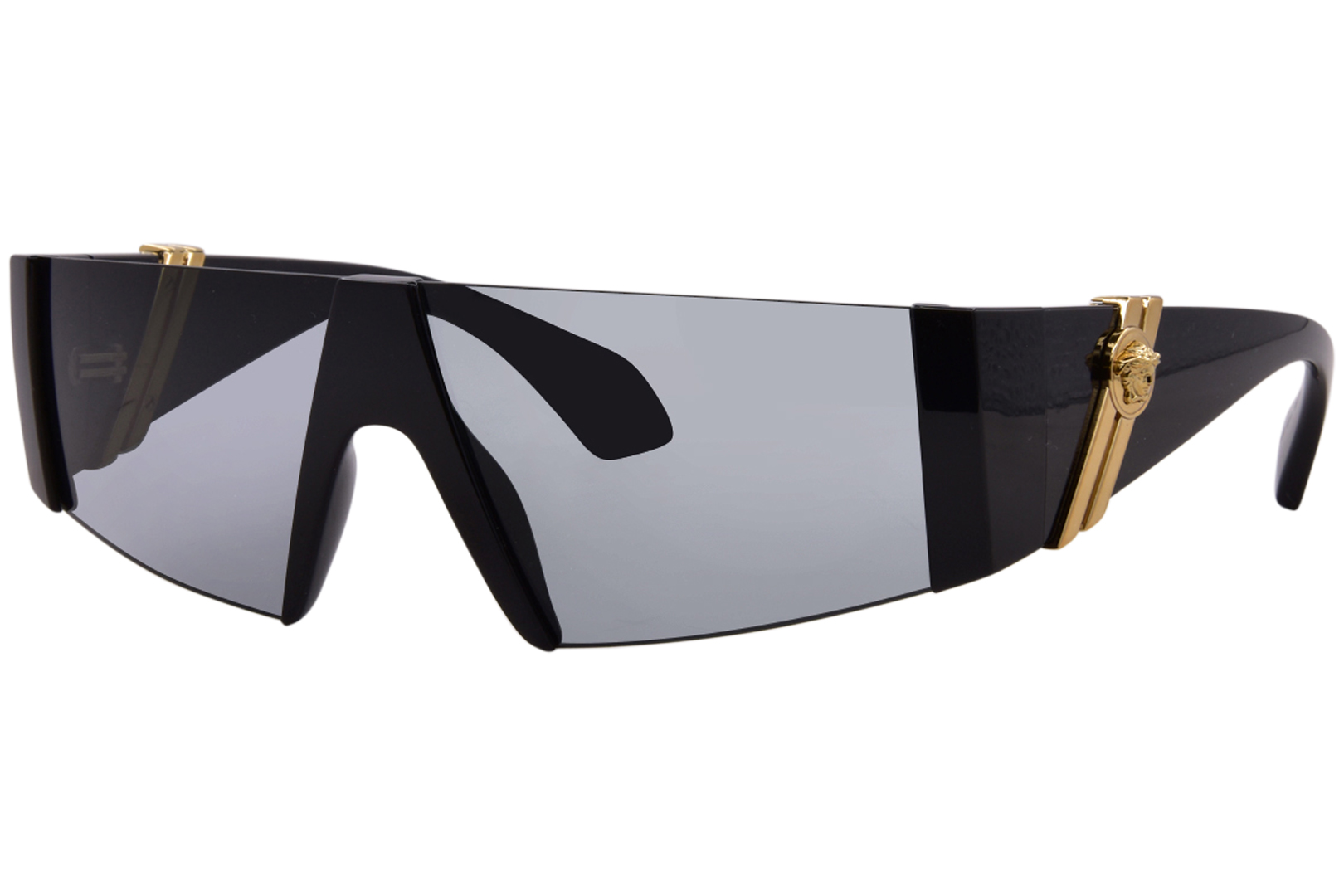 Versace VE4516 GB1/87 Sunglasses Women’s Black/Dark Grey Lens Shield Style 36mm