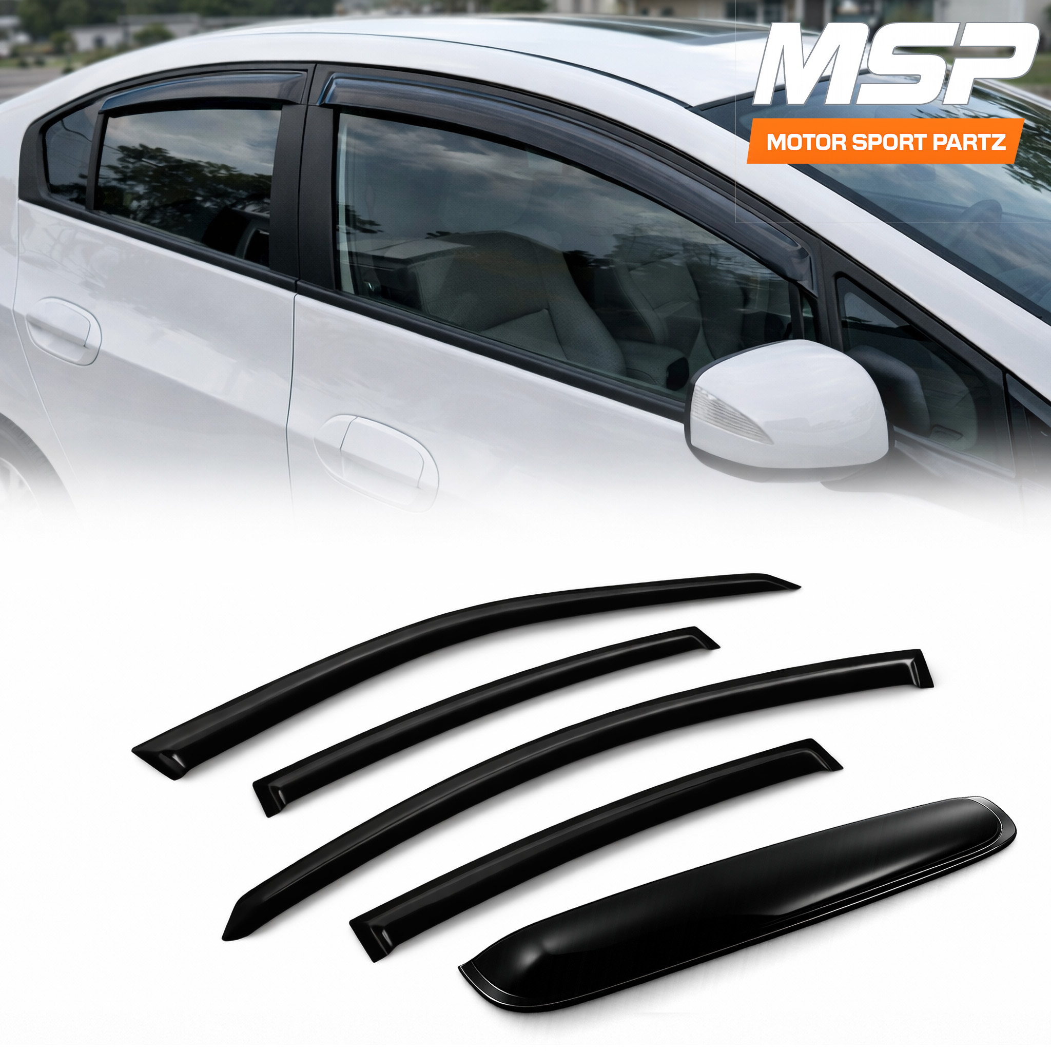 For Acura TL 2004-2008 Tape on Rain Guard Sun shade Sunroof Window