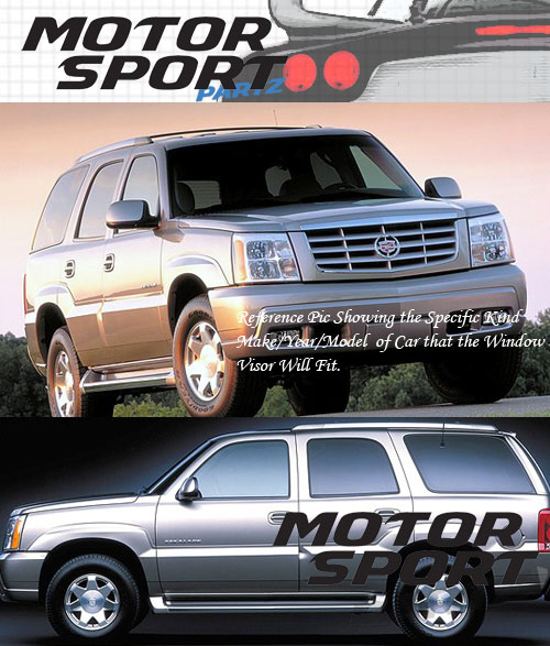 5pcs Out-Channel Visor Rain Guards Sunroof Combo Cadillac Escalade 2007-2014