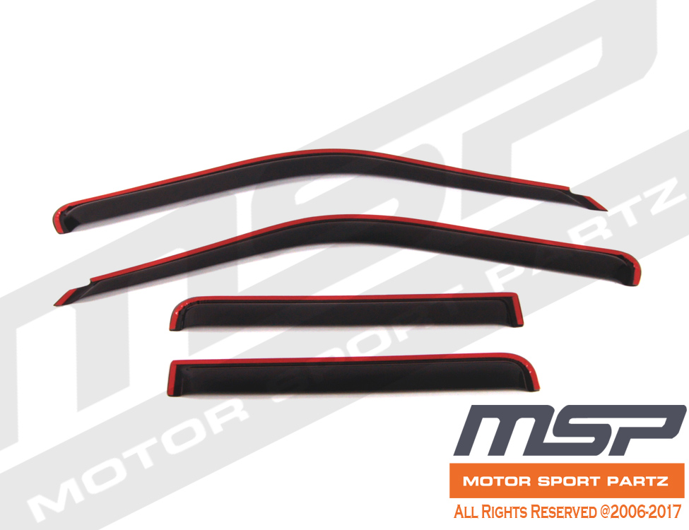 Possbay Window Visor Sun Vent Rain Guard Deflector For Ford Explorer 4 Door 2002 2010