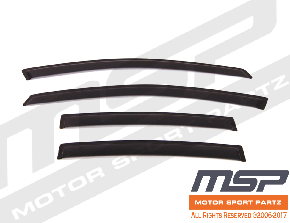 4pcs Visor Rain Guards Wind Deflector For Nissan Rogue 2009 2010 2011 2012 09-12