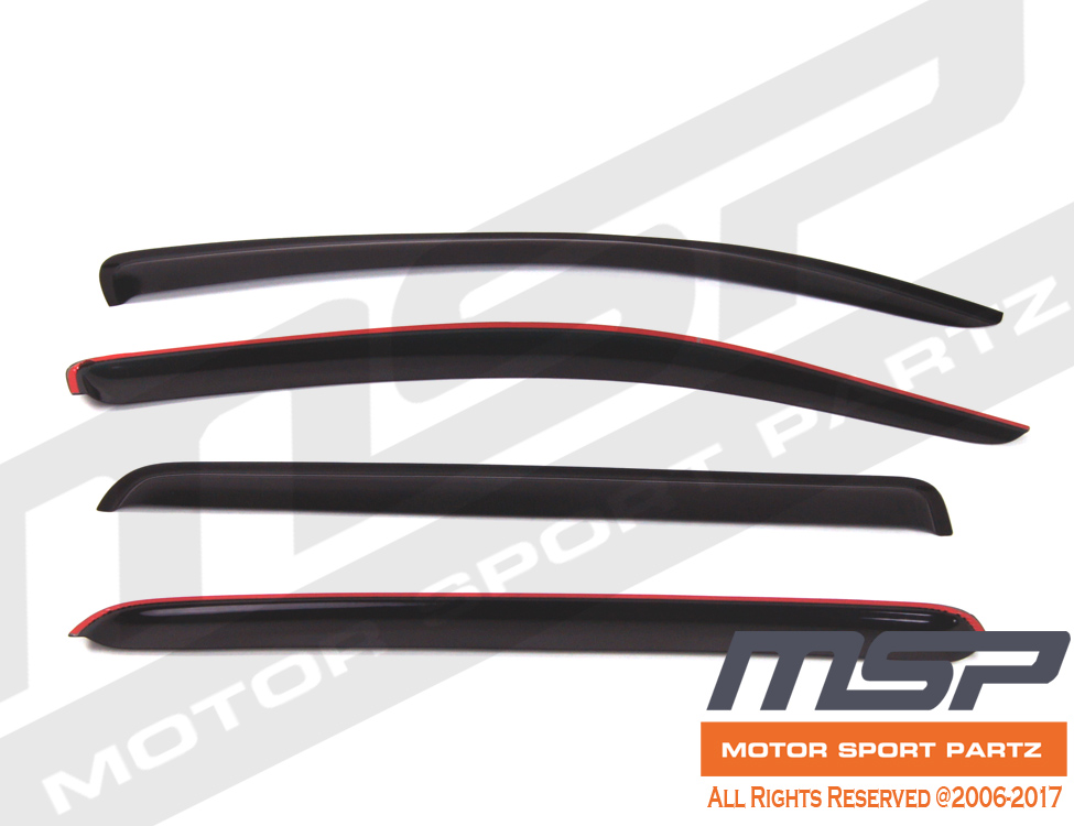 JDM Vent Visors 4pcs Wind Deflector For Toyota Tundra 07-16 2007-2016 Crew Cab