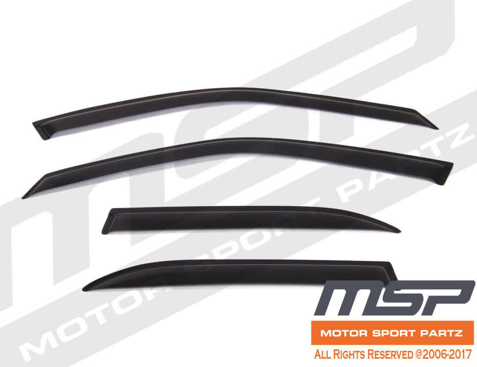 Out Channel Visors Wind Deflector Smoke Tinted For BMW 325i 318i 328i