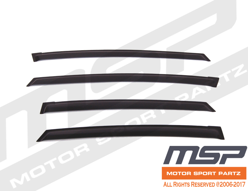 4pcs Light Grey Out-Channel Visor Rain Guards For Toyota Prius 2010-2015