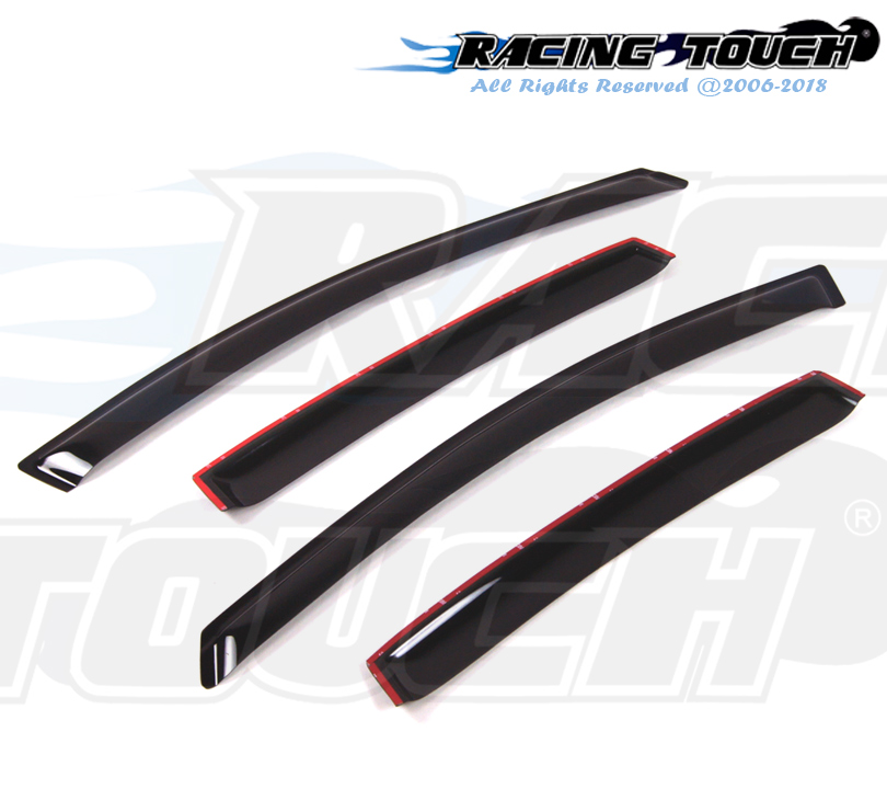 JDM Style Dark Smoke Window Visor Deflector (4pc) For Pontiac G8 2008-2009 – Acrylic, Self-Adhesive