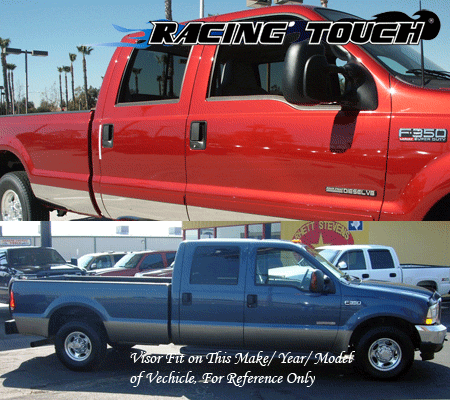 JDM In-Channel Vent Visors 4pcs Ford F-350 F-450 F-550 99-15