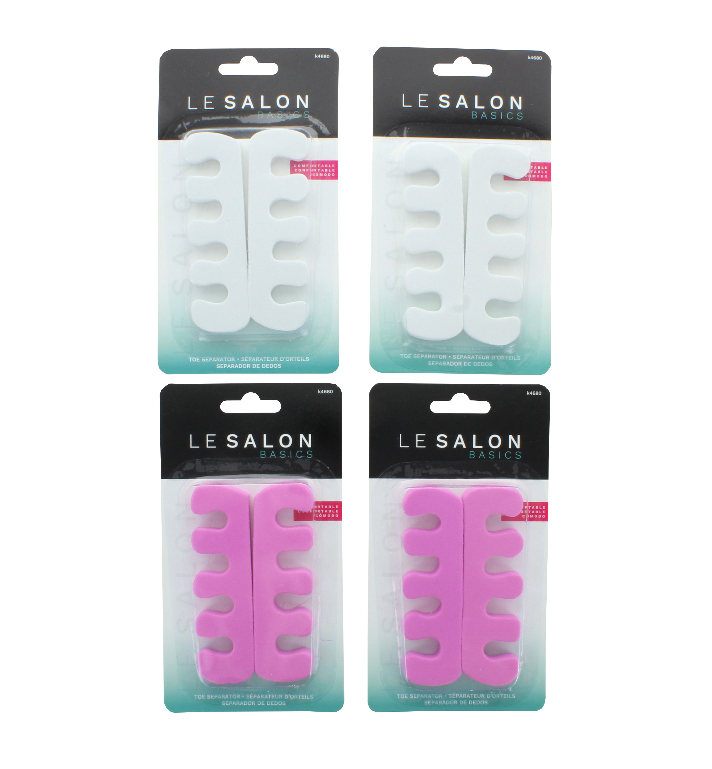 Lot of 8 Foam Toe Separators Pedicure Manicure Tool (4 pks) eBay