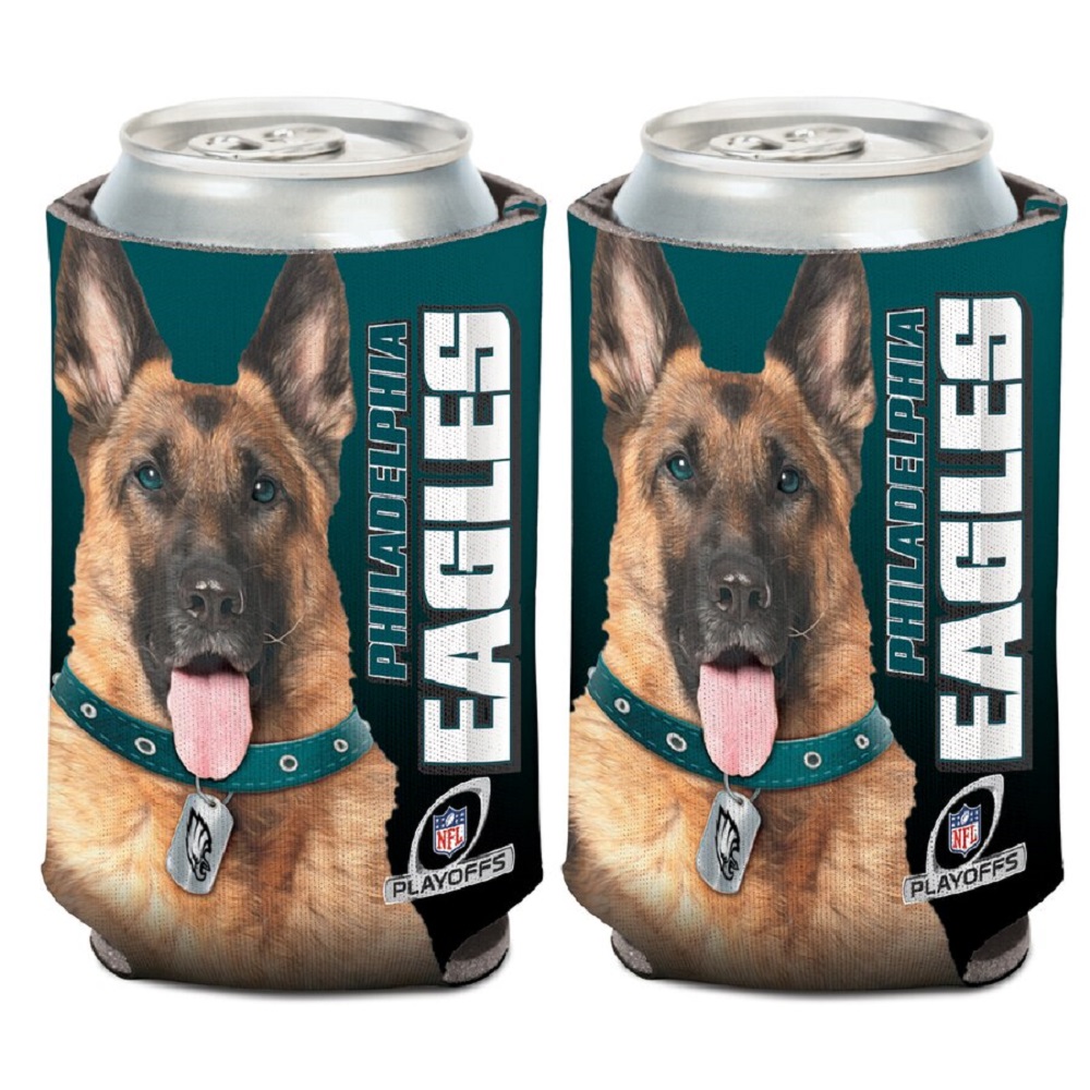 WinCraft Portabibite Raffreddante Per Lattine 12 Oz Con Logo Philadelphia Eagles, Richiudibile, Stampa Fronte/retro