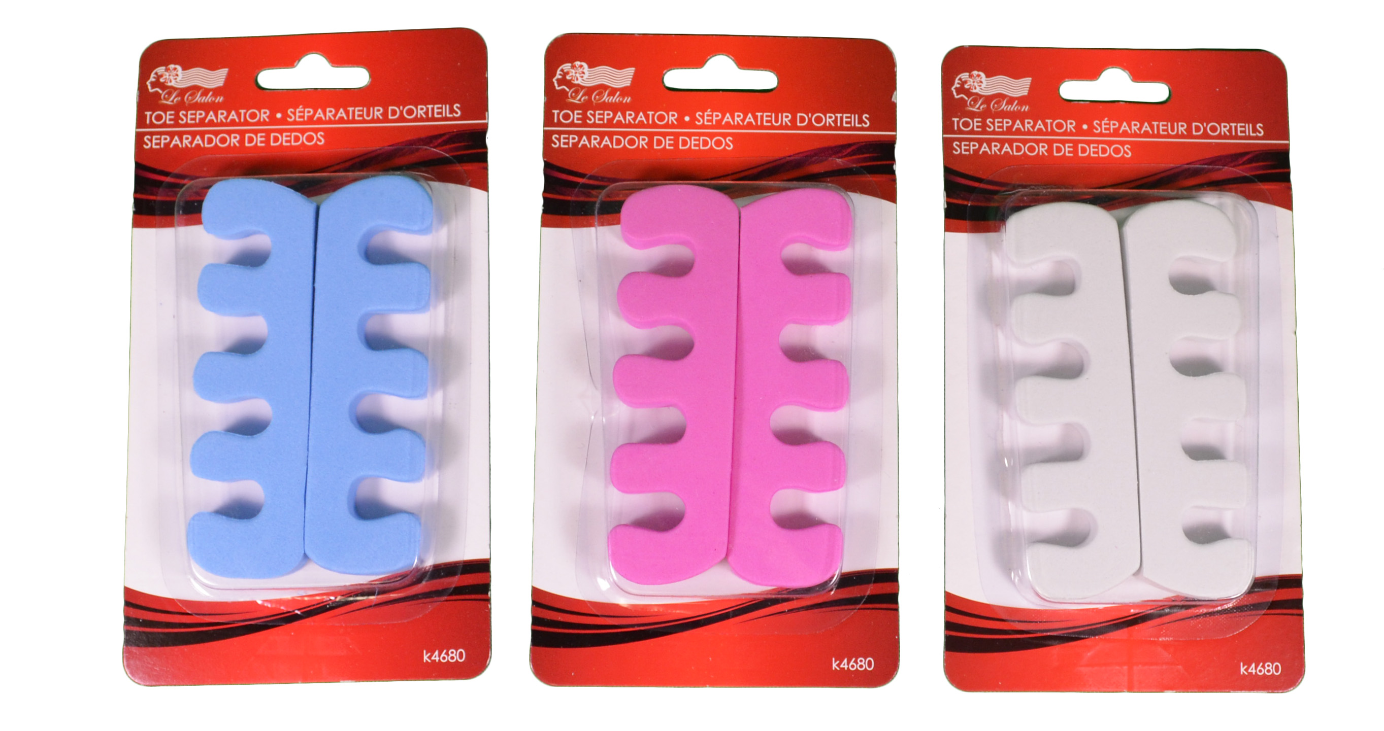 Lot of 6 Foam Toe Separators Pedicure Manicure Tool (3 pks) eBay