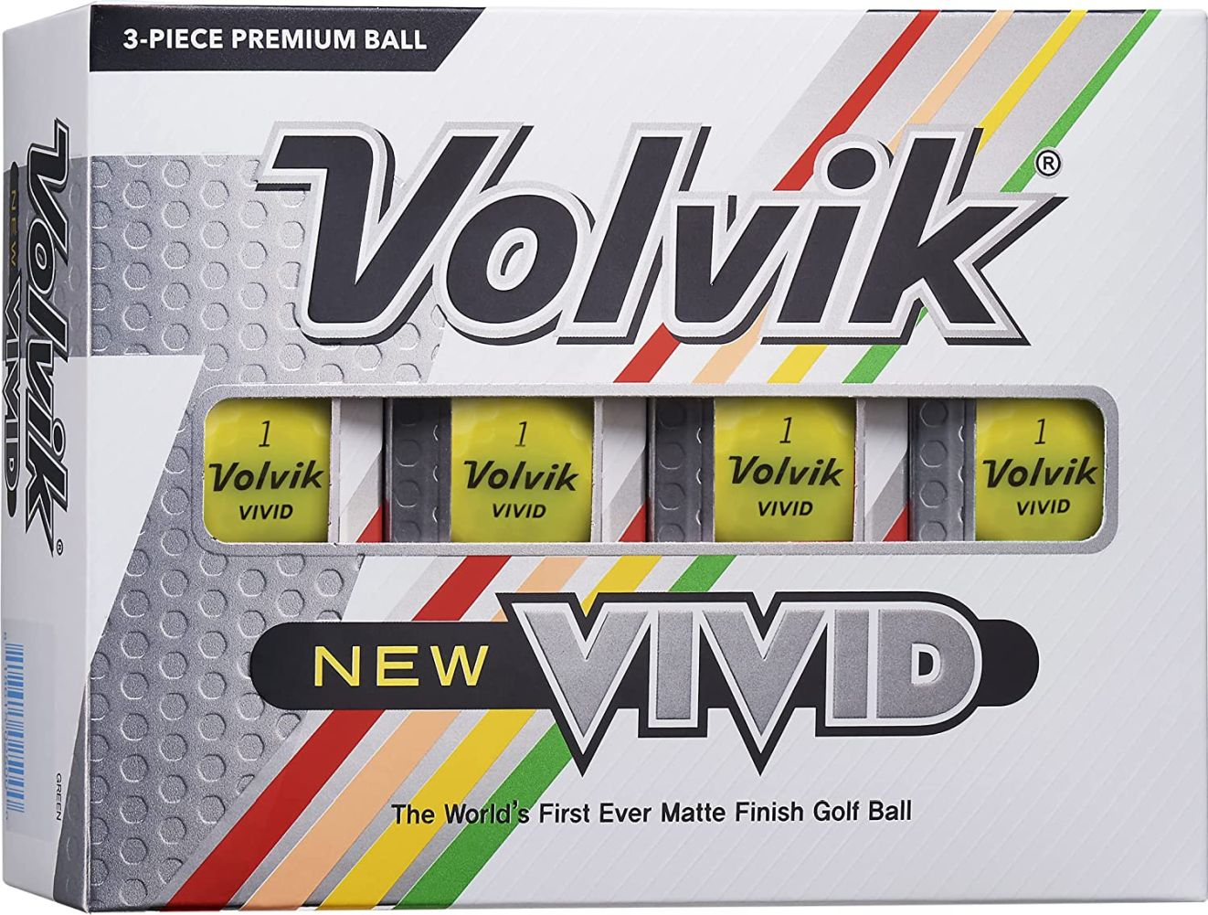 Volvik New Vivid Golf Balls 2022 (Matte Finish) NEW
