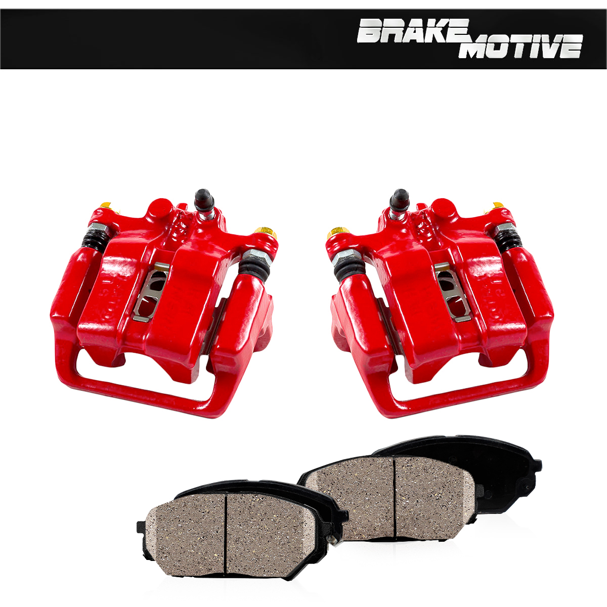 For Rear Red Brake Calipers and Ceramic Pads For 1999 2000 2001 ACURA