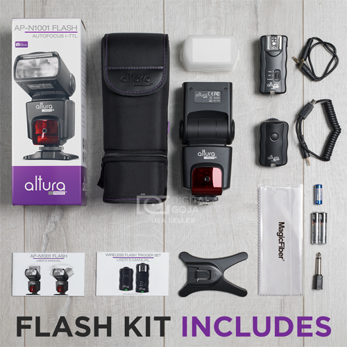 Professional Flash Kit for NIKON DSLR 2 ITTL Flash & Trigger by