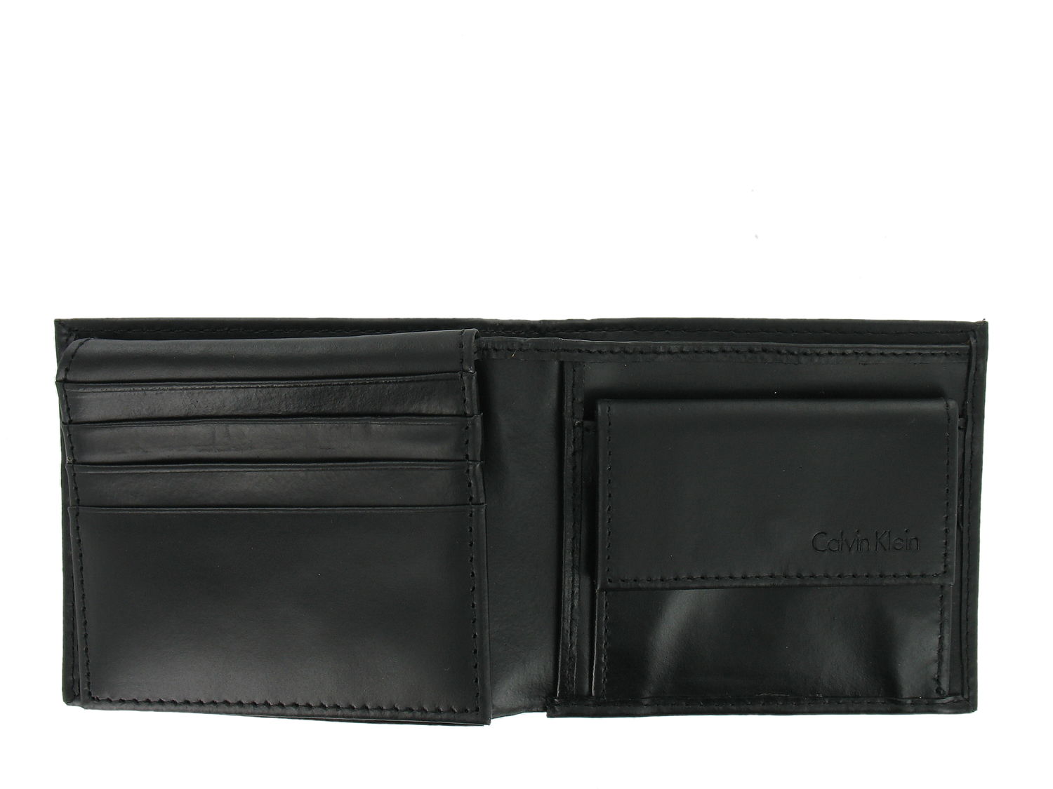 Calvin Klein Men's Coin Pocket BiFold Wallet Set (with Keychain