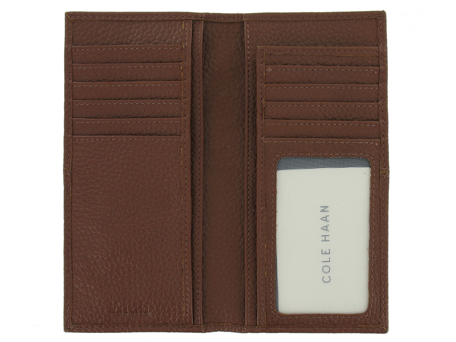 Cole Haan Men's Genuine Leather BiFold Breast Pocket Wallet (Cognac