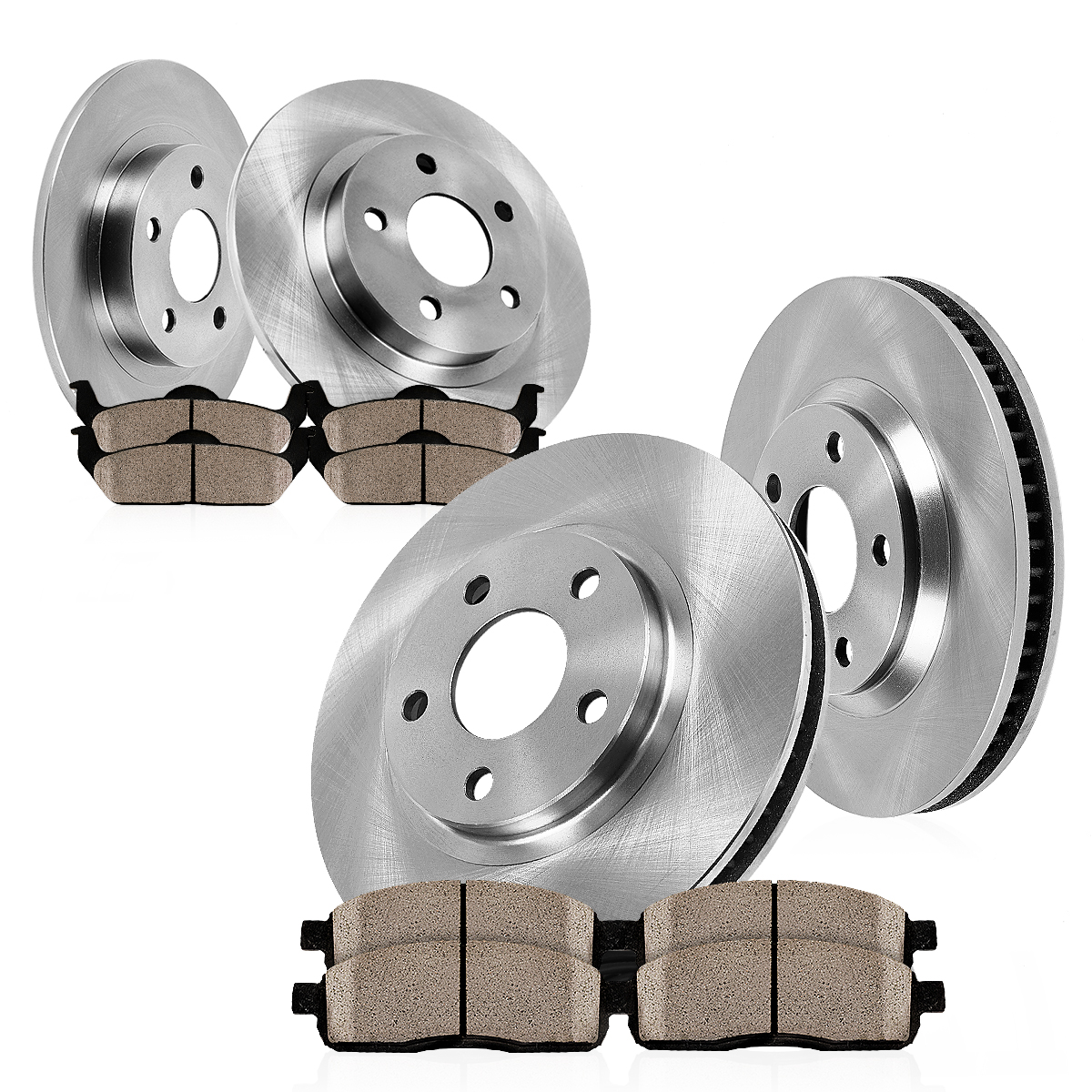 For 2004 2008 Jaguar X Type Front And Rear Brake Disc Rotors