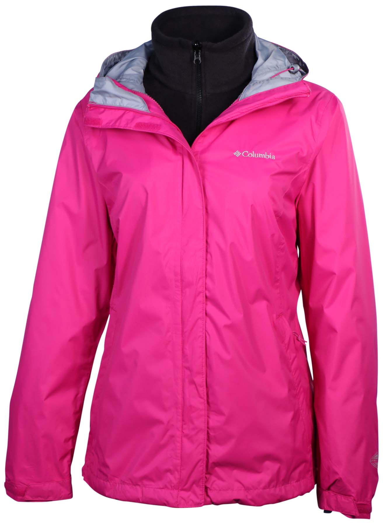 Columbia Women's Marys Peak Interchange Jacket-Pink/Black