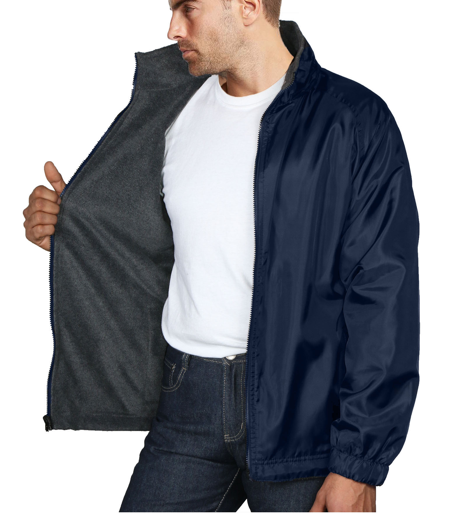 Maximos Mens Water Resistant Fleece Lined Wind Rain Hoodie Jacket eBay