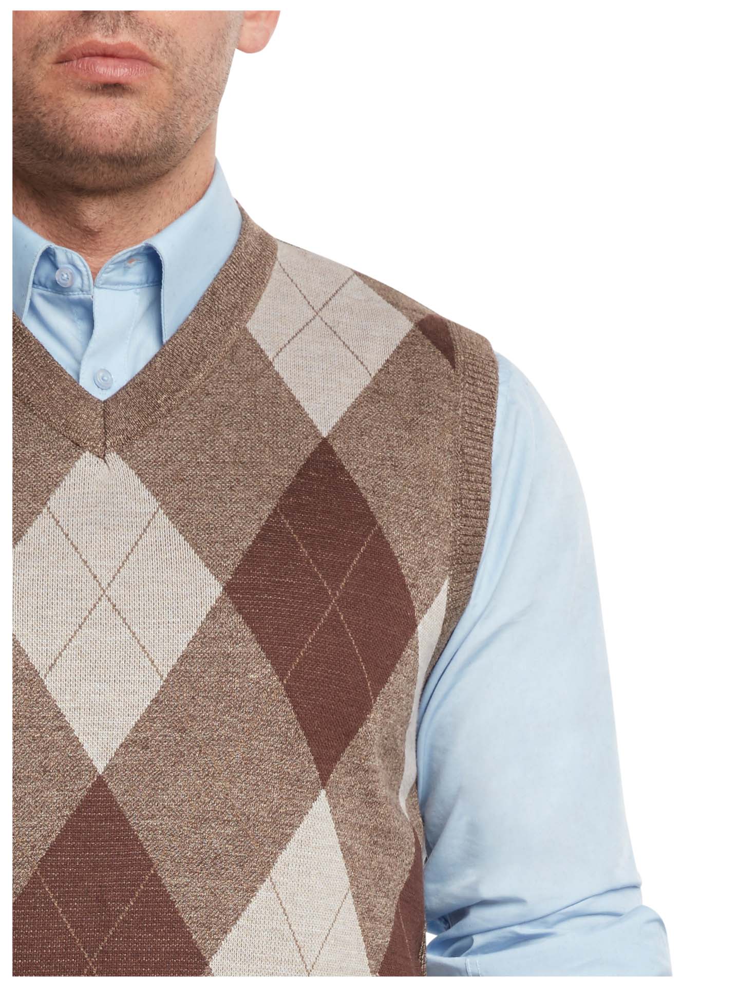 Brown Argyle Sweater Vest Her Sweater
