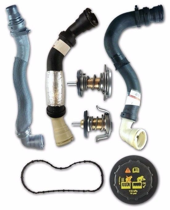 Ford OEM Updated Thermostats & Radiator Hoses 20082010 6.4L