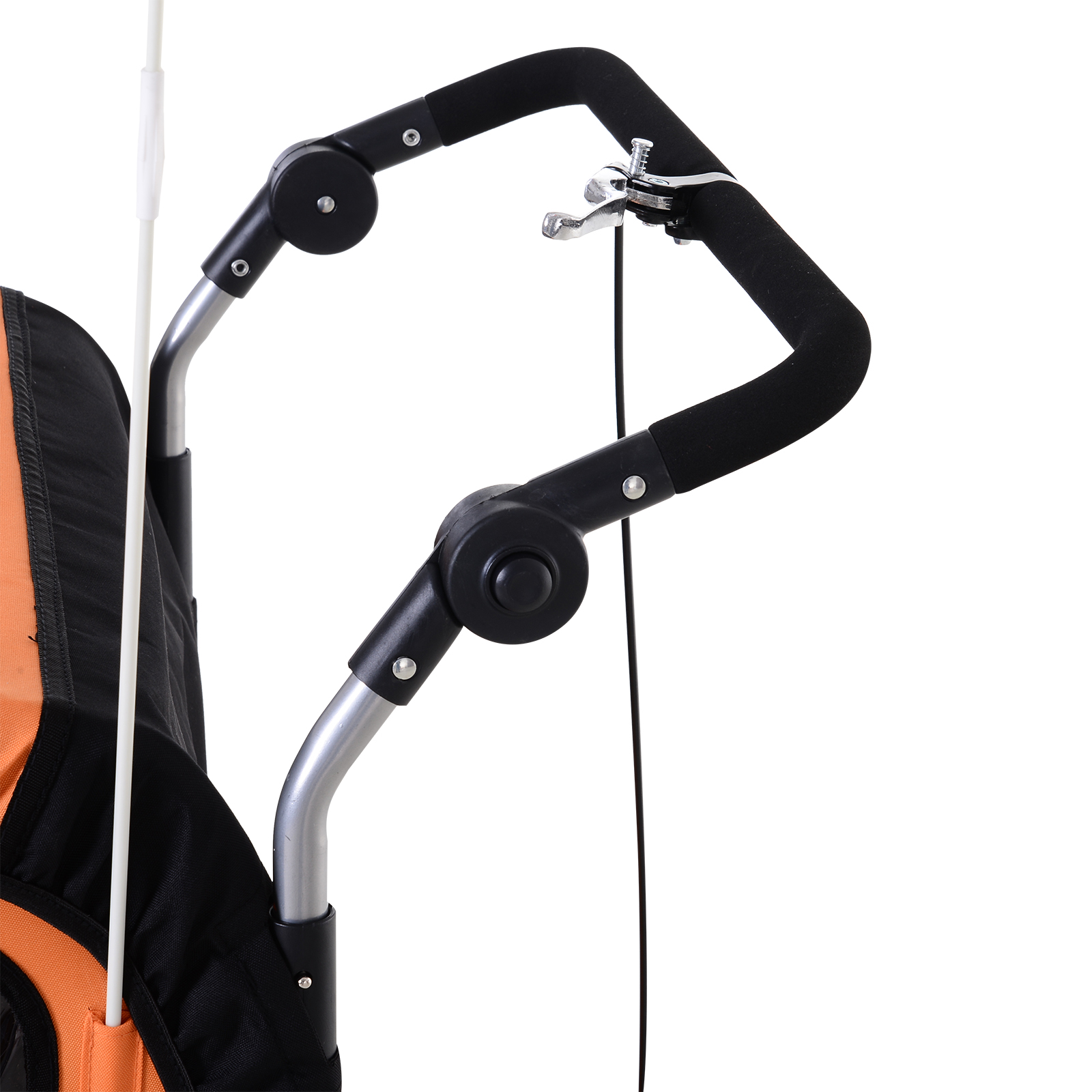 Elite Aosom Double Baby Bike Trailer Stroller Child Bicycle Jogger