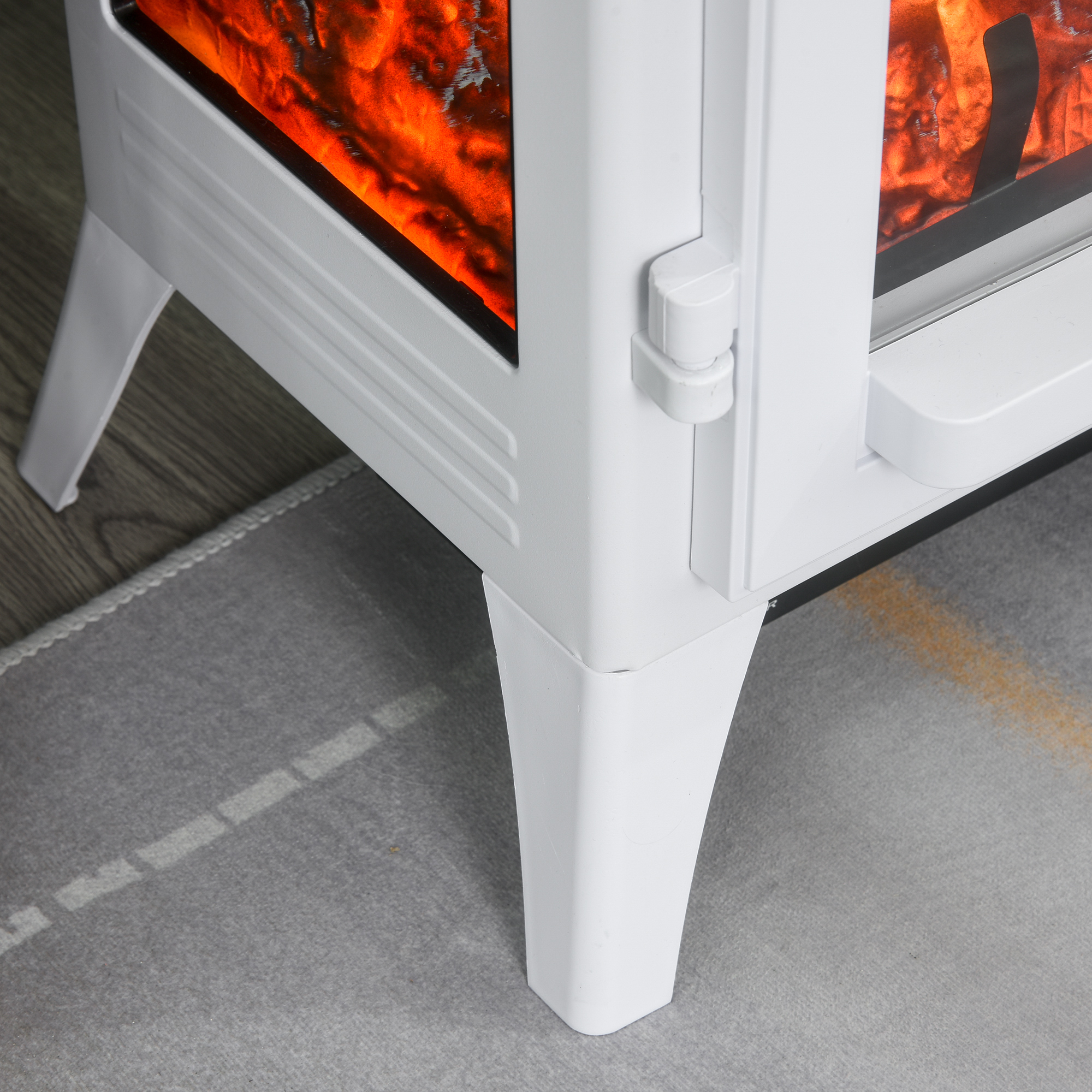 750W/1500W Electric Fireplace Heater LED Light Faux Flame ...