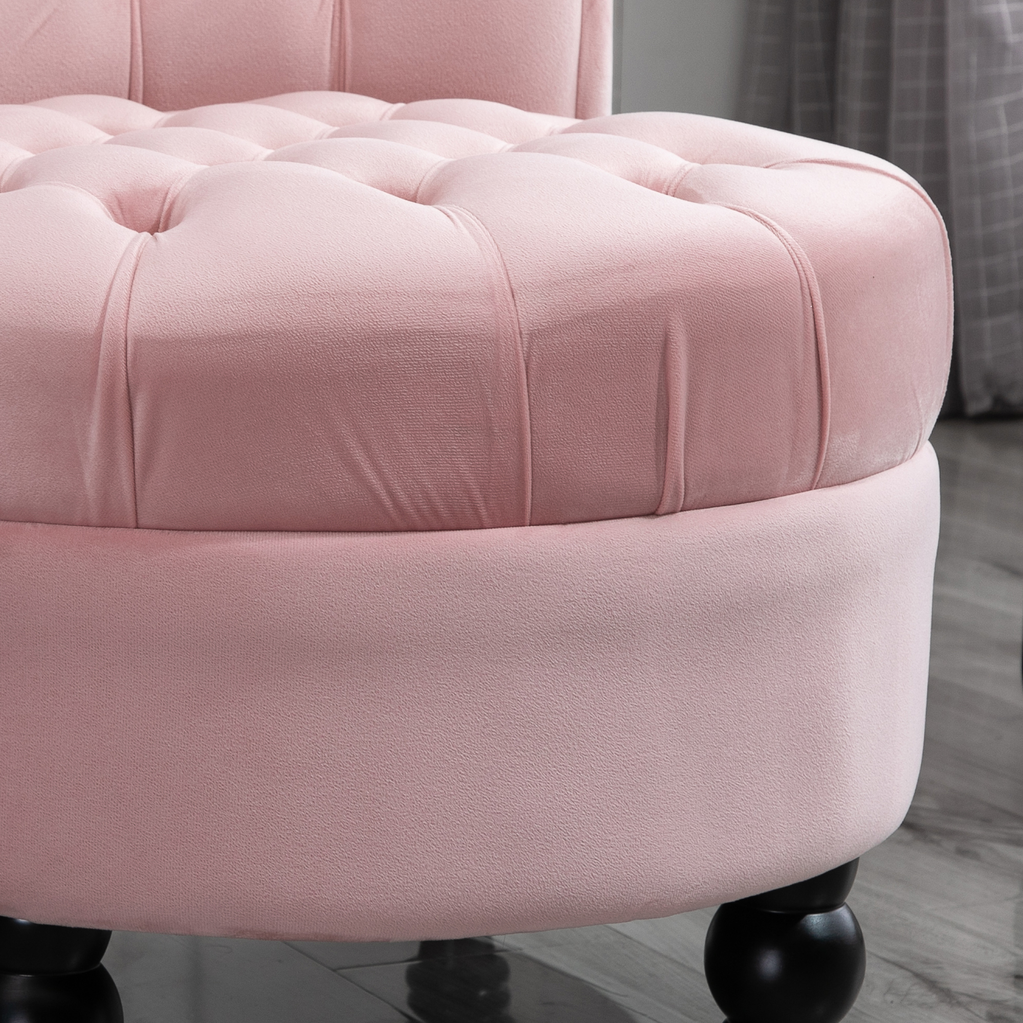 Velvet Accent Chair Upholstered High Back Tub Sofa Living Room