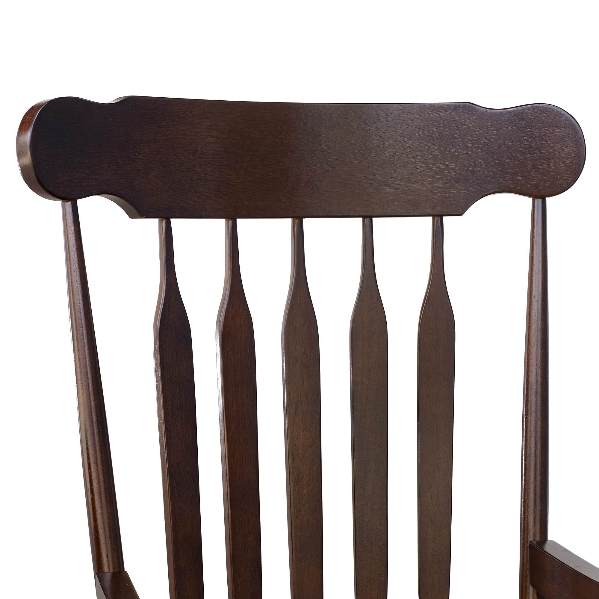 Traditional Slat Wood Rocking Chair Indoor Porch Rocker Deck Furniture