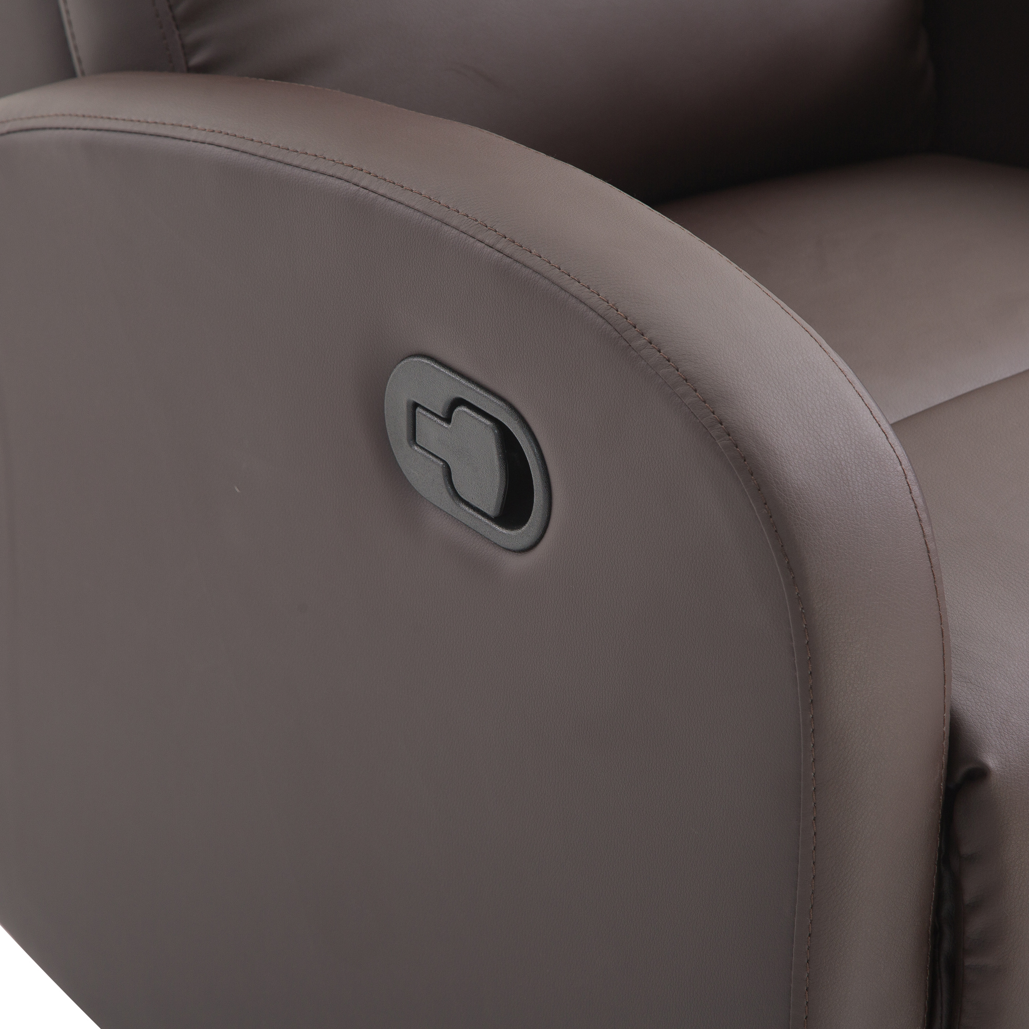 PU Leather Recliner Sofa Armrest Chair Living Room Reclining Furniture Footrest