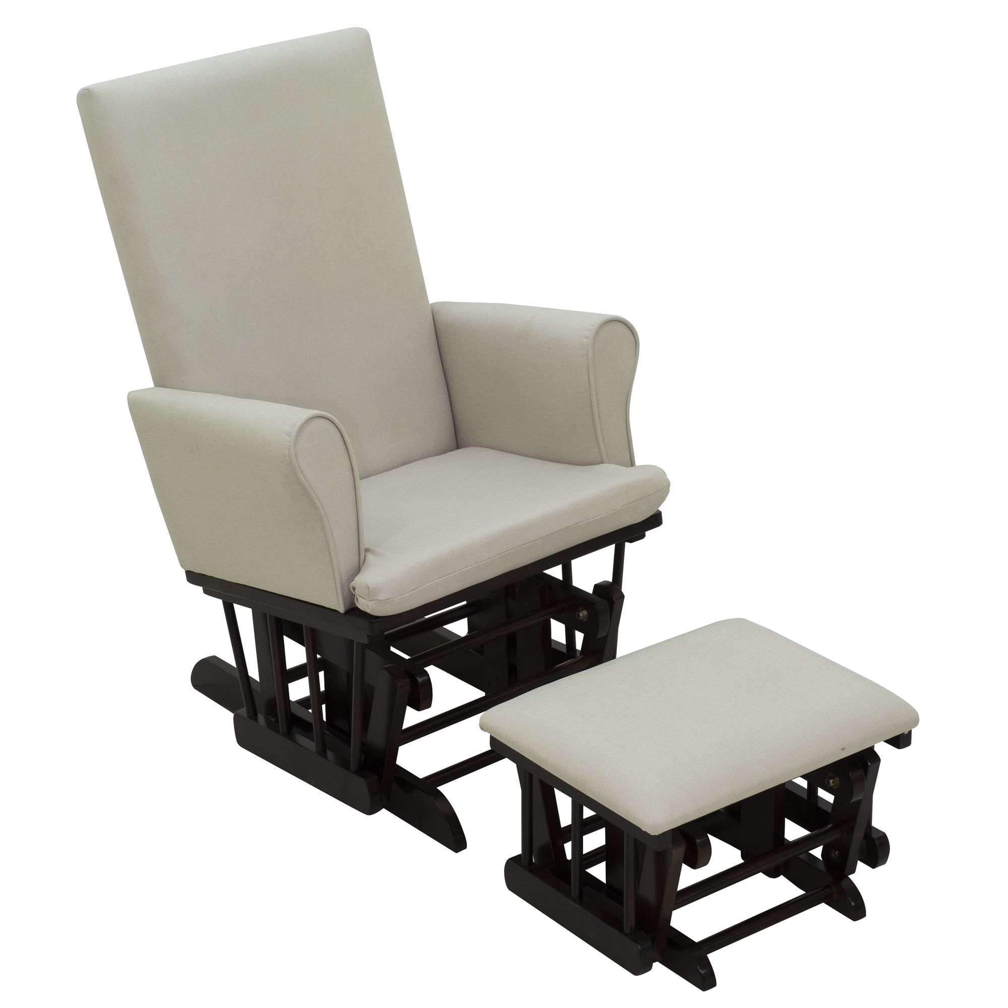 2PC Baby Nursery Relax Rocker Rocking Chair Glider & Ottoman Sofa Set