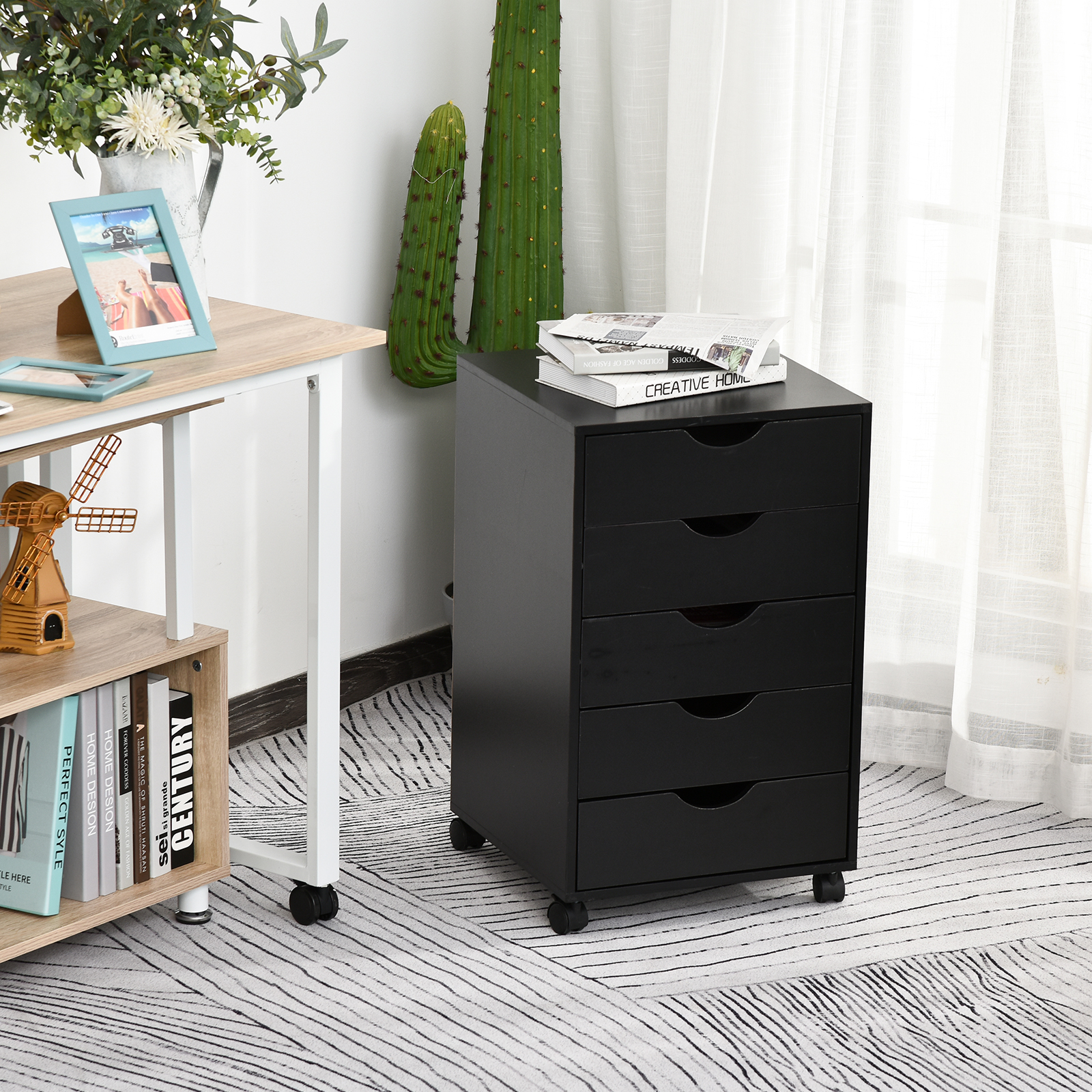 Small Filing With Nordic Minimalist Modern Style