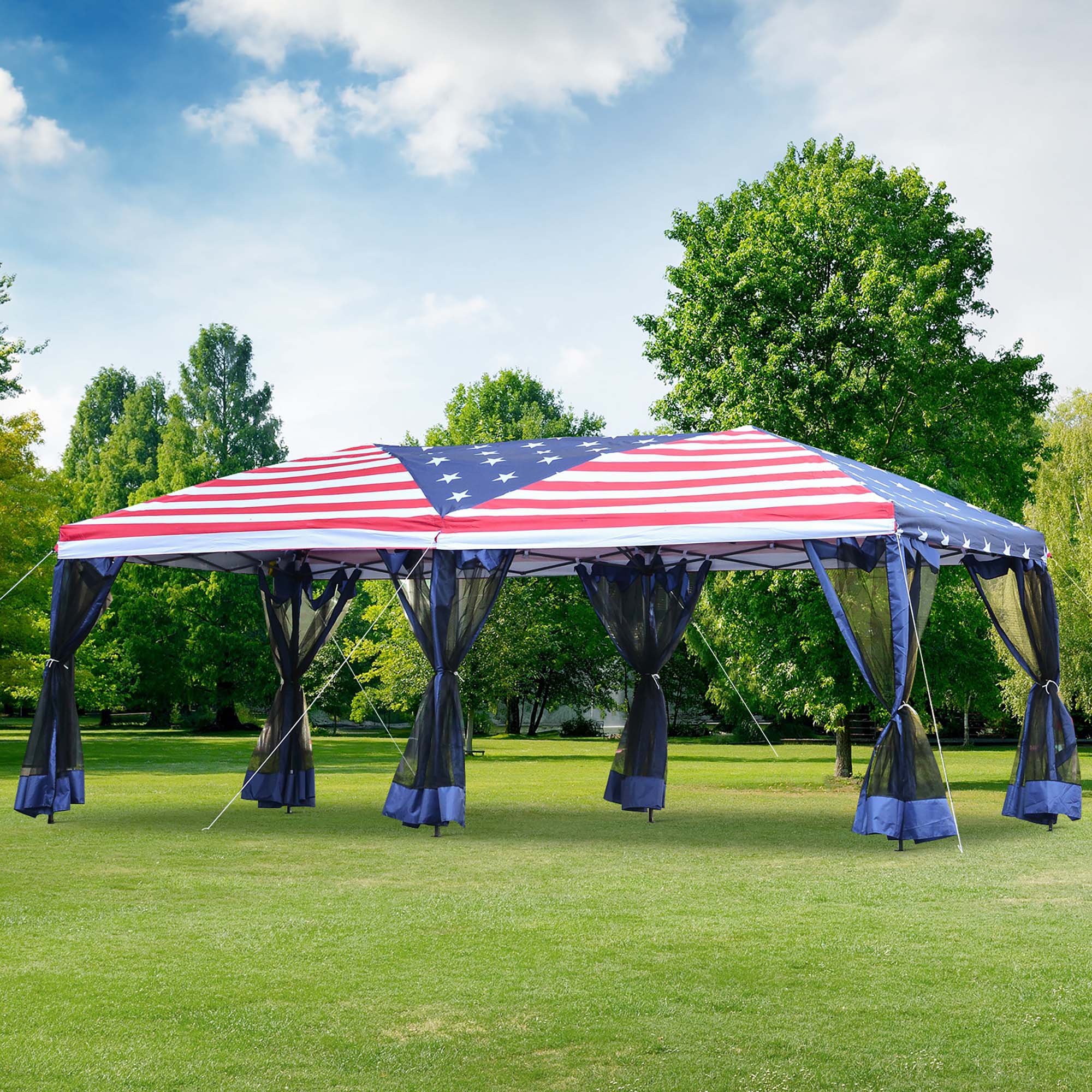 10x20ft Pop up Party Tent Gazebo Canopy Market Instant