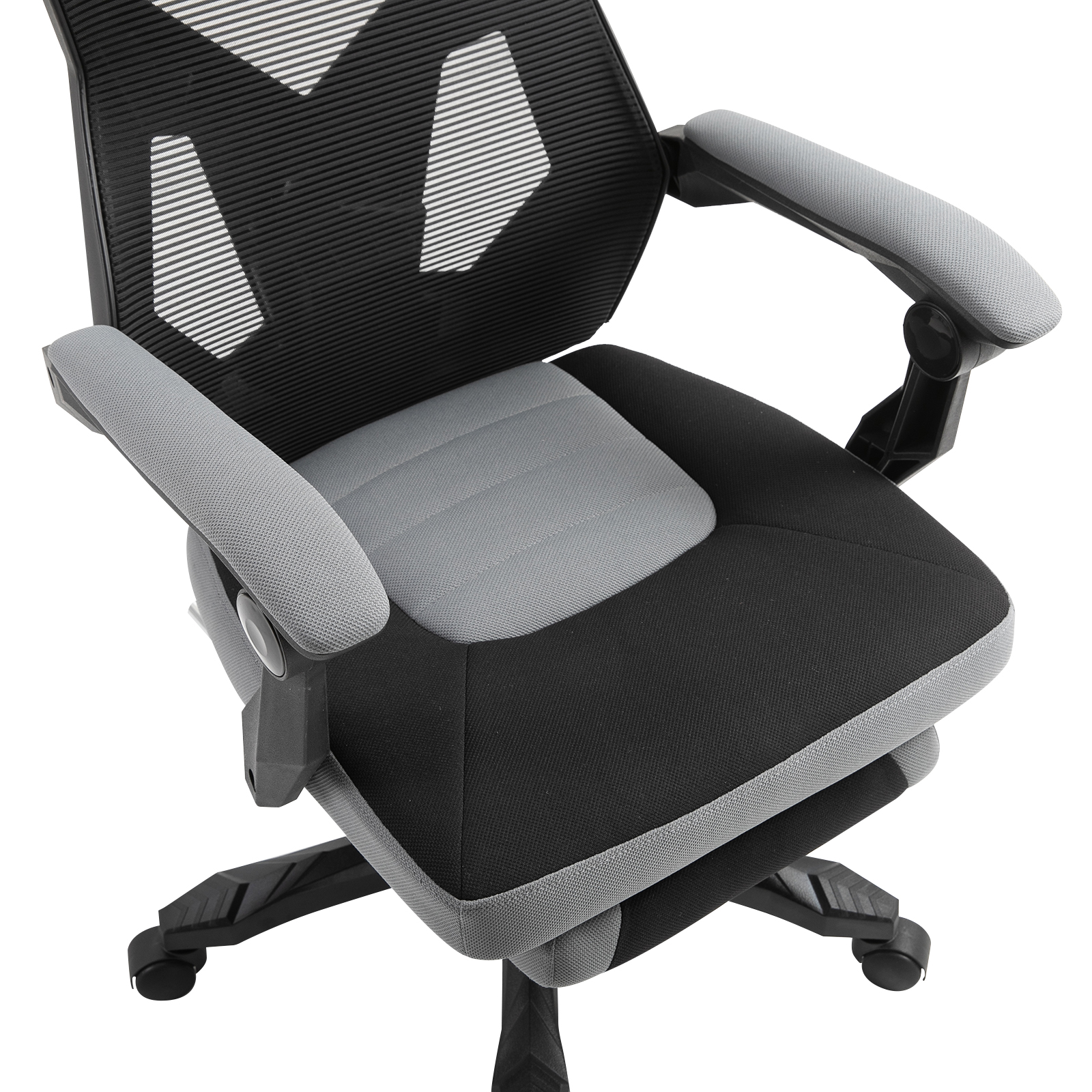 Vinsetto Office Chair Adjust Height Recliner with Footrest, Wheel, Mesh