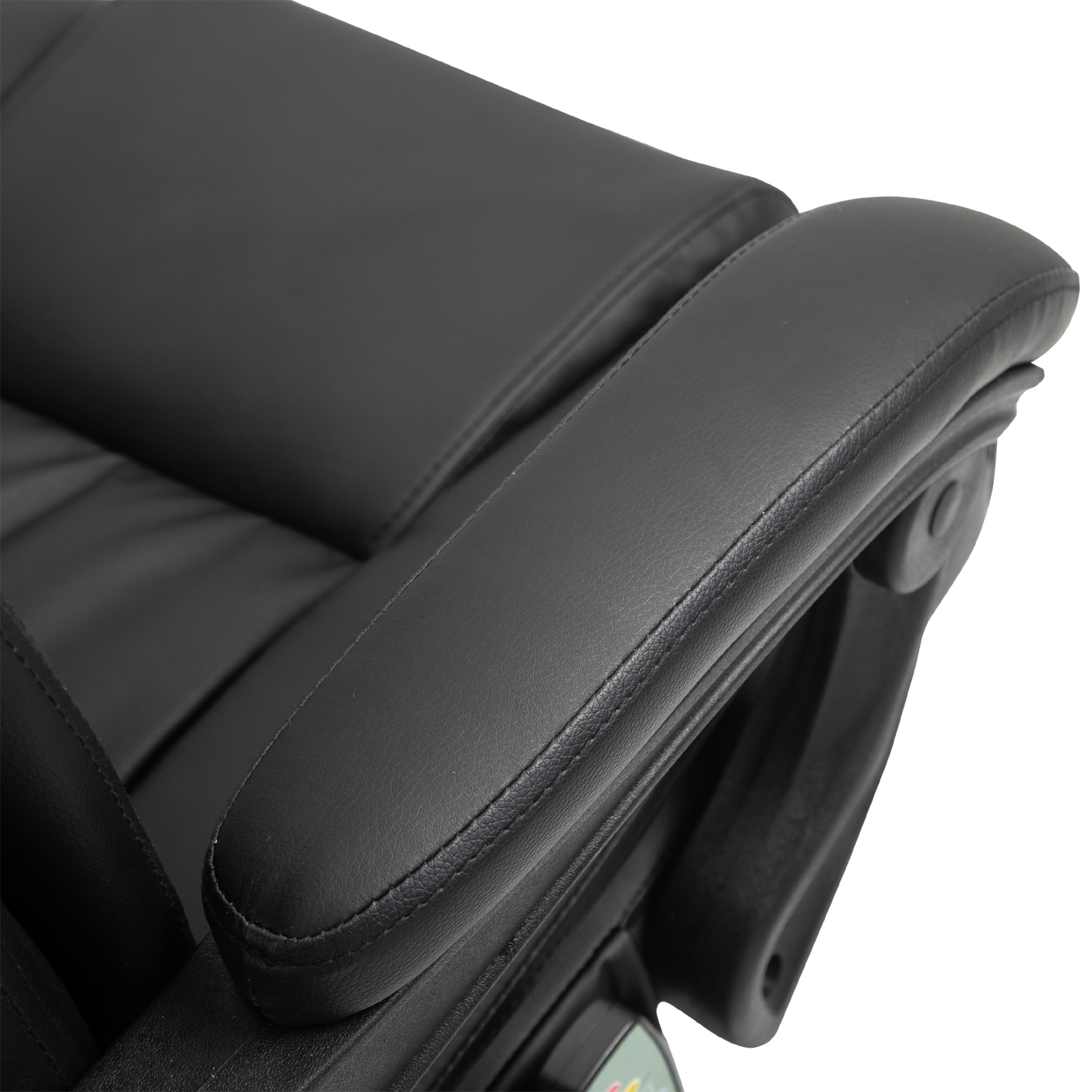 Massaging Office Chair with Reclining Function, 5 Wheels, and High Back