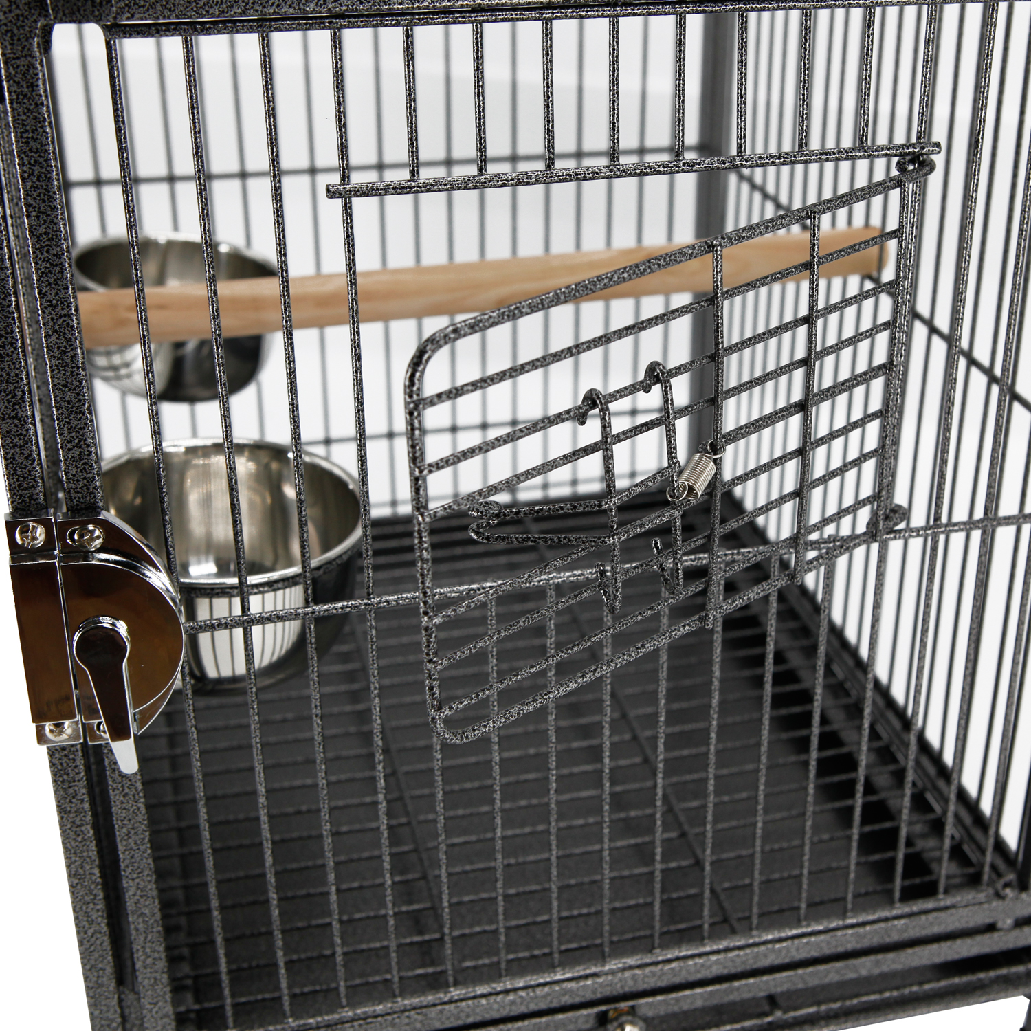 18"x 14" x 22" Portable Heavy Duty Bird Cage Parrot Carrier Metal w