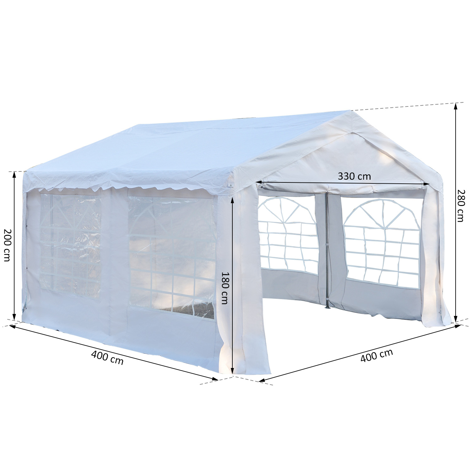 GARDEN GAZEBO MARQUEE Party Wedding Tent Portable Carport Shelter Car