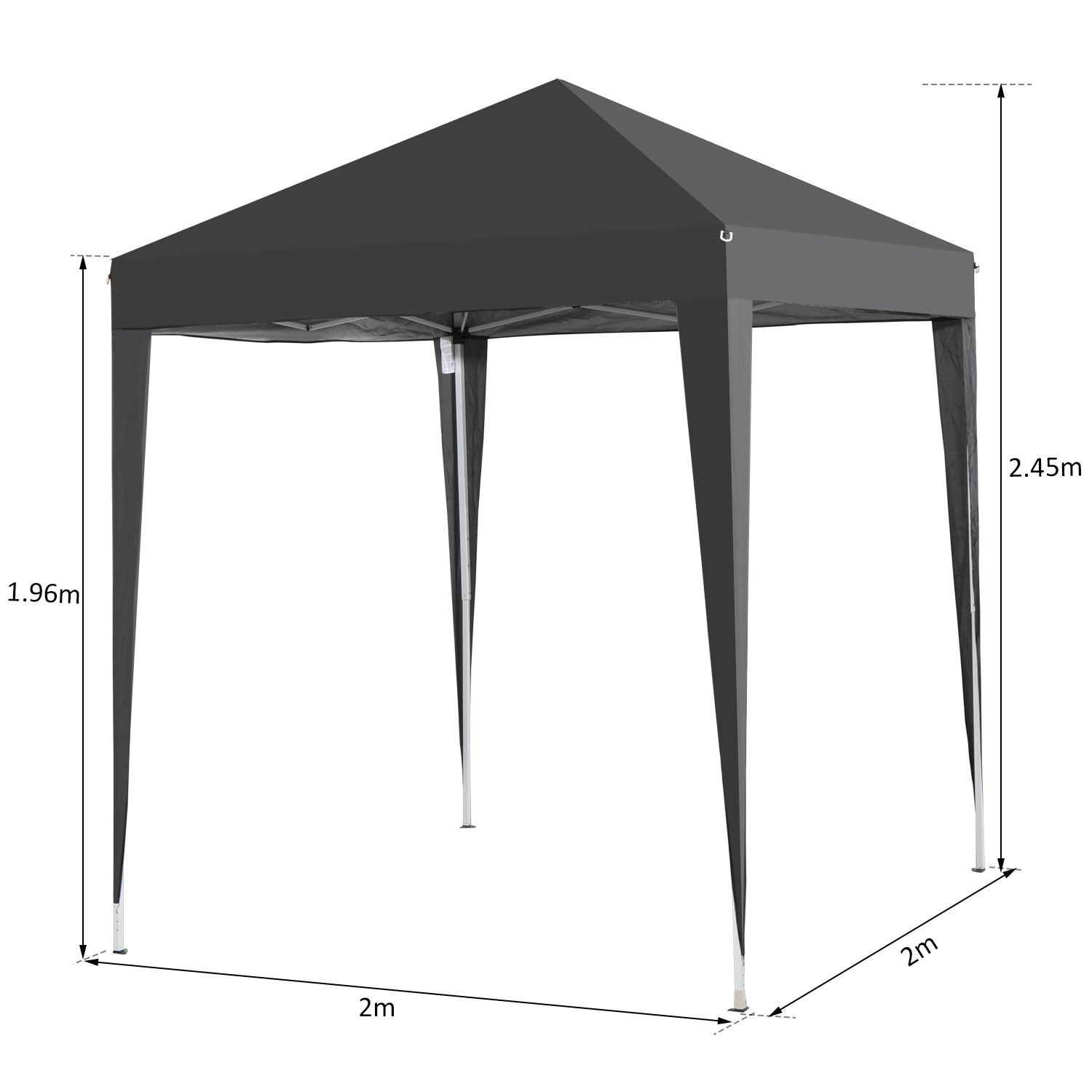 2m x 2m Garden Heavy Duty Pop Up Gazebo Marquee Party Tent Canopy eBay