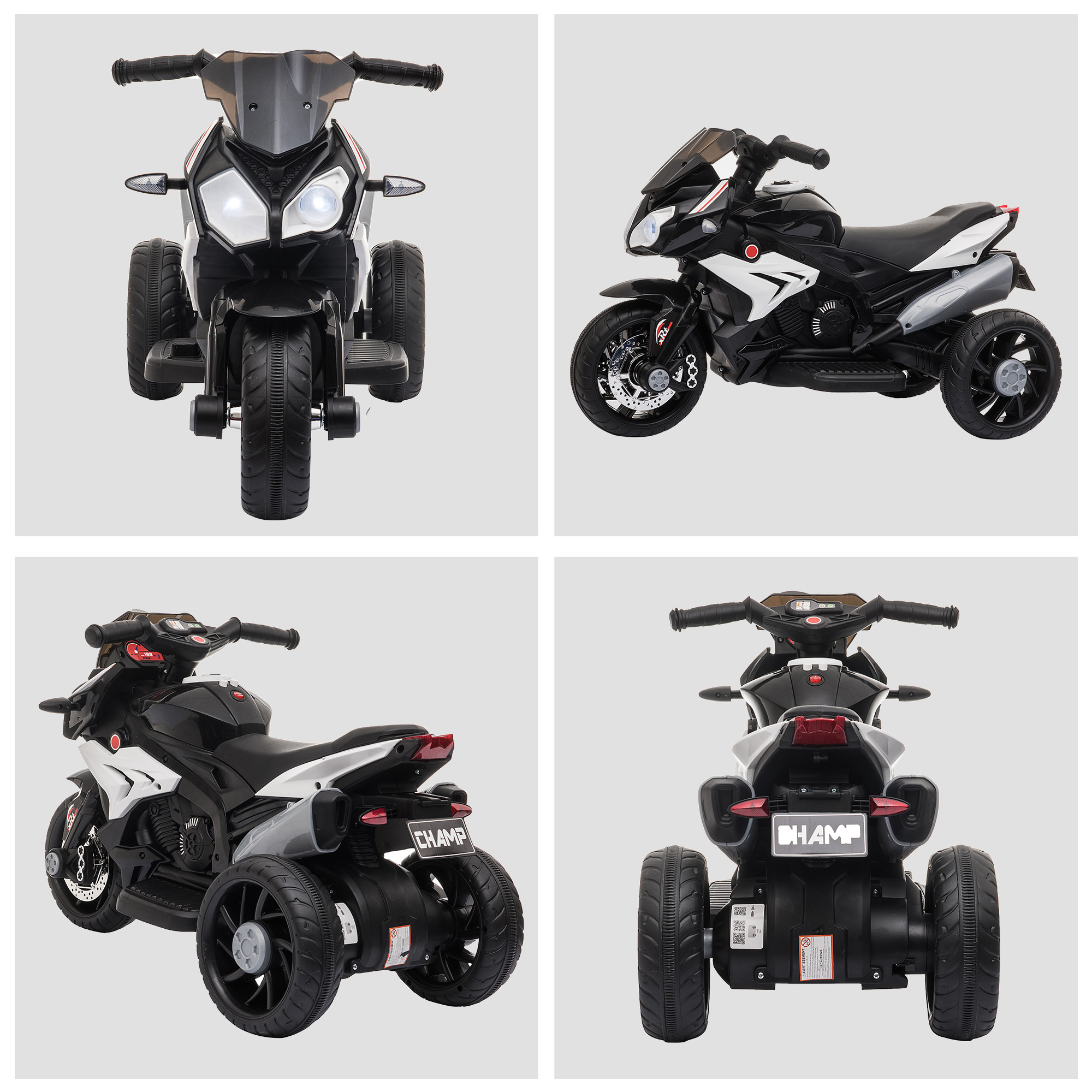 Kids Electric Pedal Motorcycle RideOn Toy Battery Powered 6V for 36