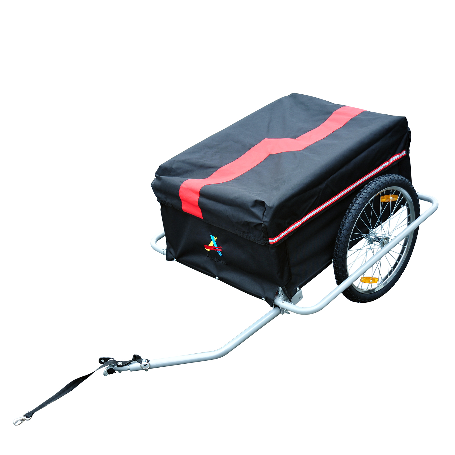 Folding Bicycle Cargo Storage Bike Trailer Enclosed Cart Removable