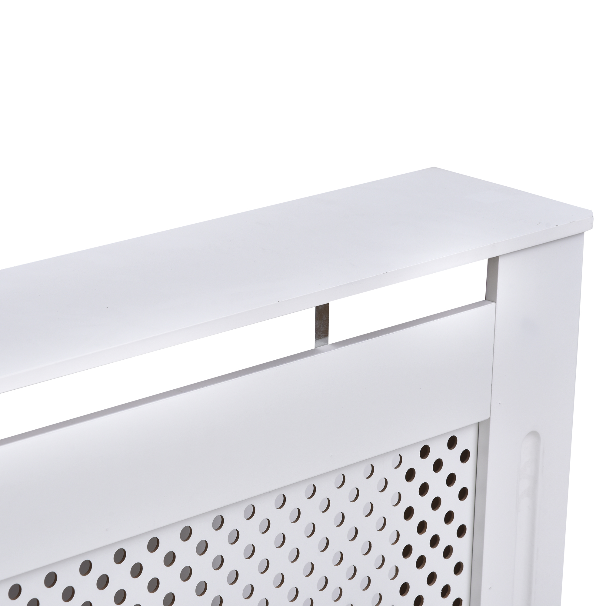 Cubierta de radiador blanco 3 Tamaños Disponibles MDF sólido conjunto