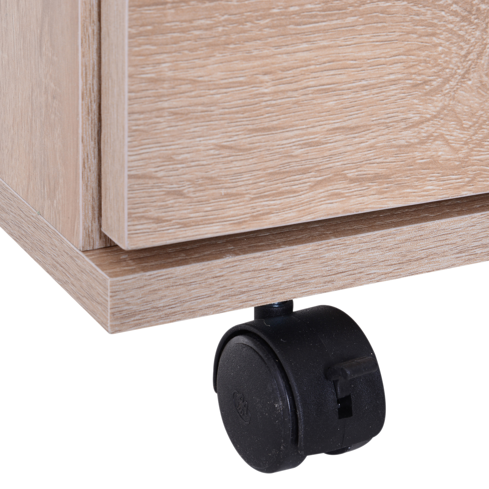 Filing 2 Drawer Wooden Storage Wheels Office Pedestal eBay