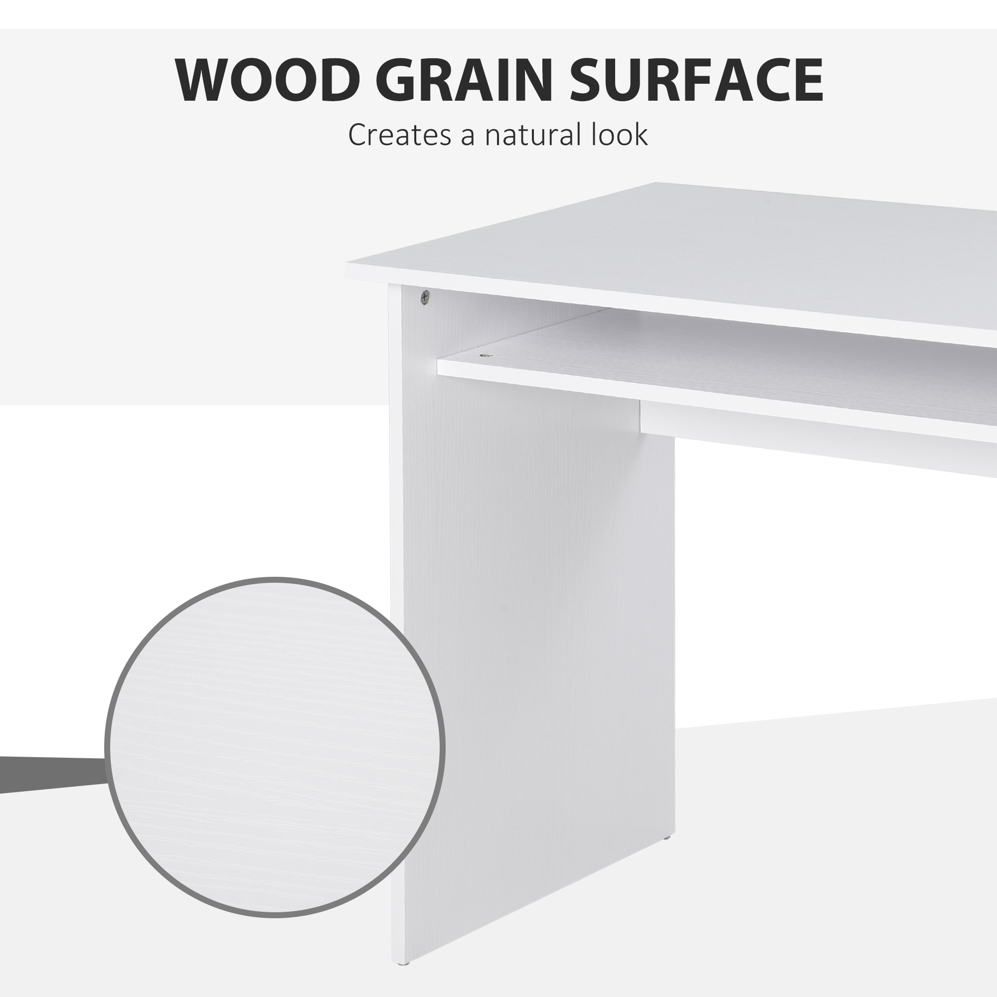 Computer Desk Wooden Writing Study WorkStation Storage Home Office 2