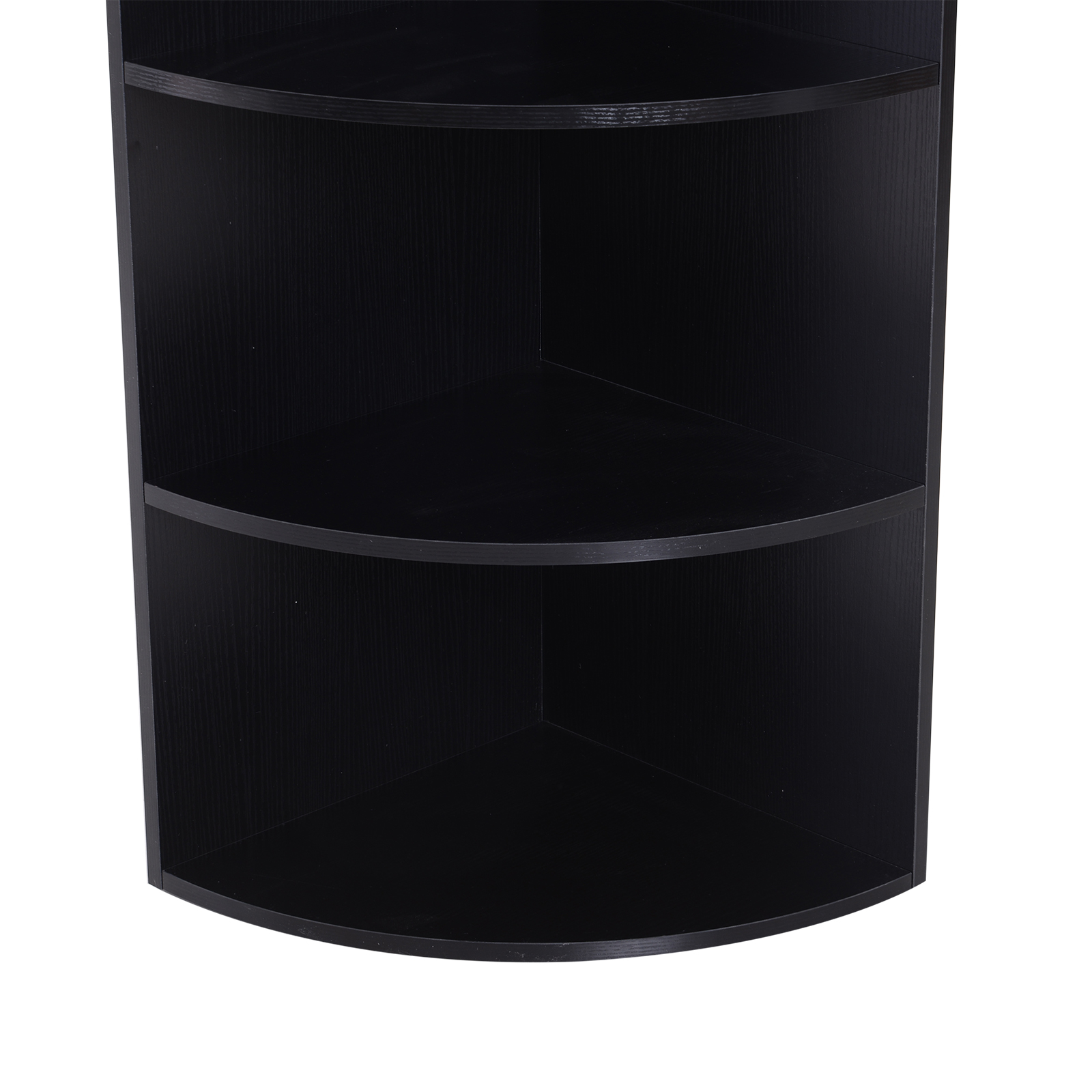 Corner Shelf 4 Tier Unit Wood Freestanding Fan Bookshelf Plants Stand