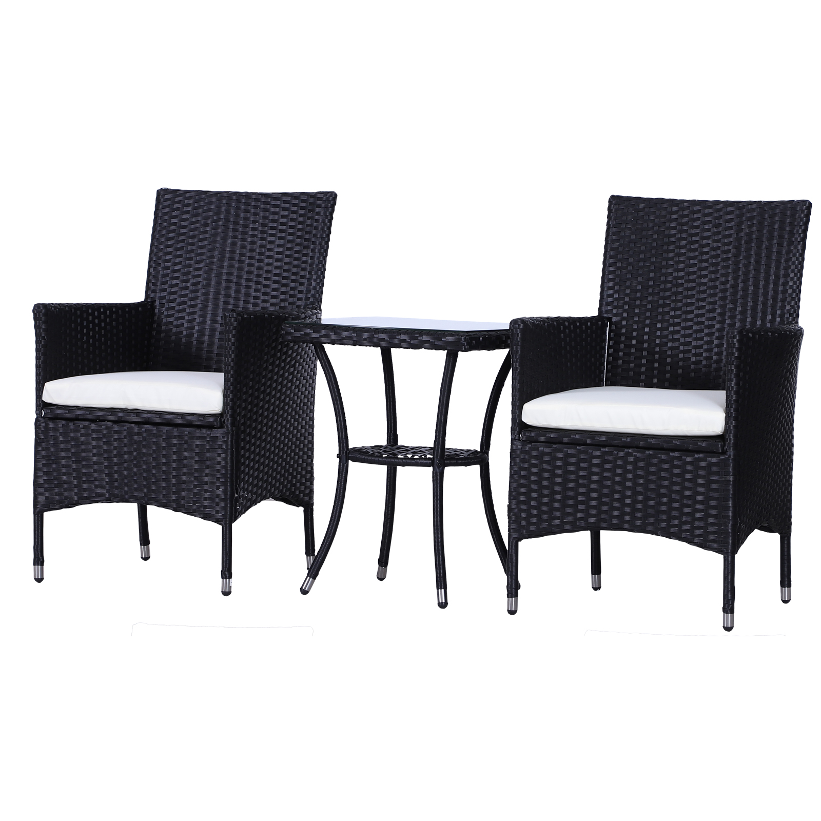 Rattan Furniture Bistro Set Garden Table Chair Patio Outdoor Conservatory Wicker eBay