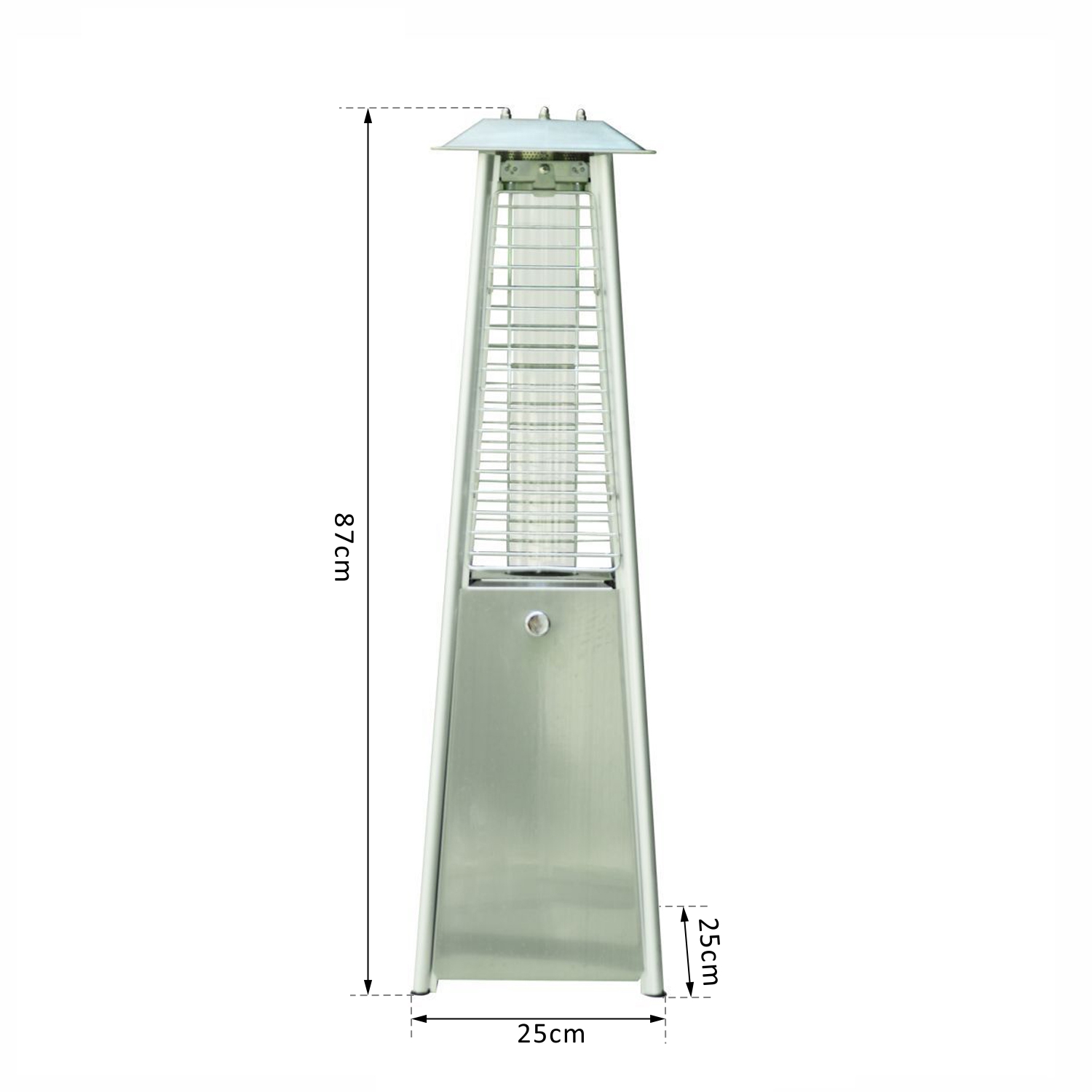Outsunny 3KW Deluxe Patio Pyramid Heater Table Top Gas Heating