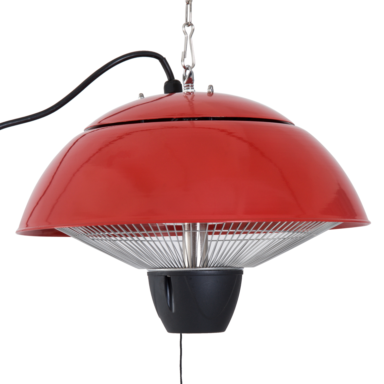 Outsunny Patio Heater 1500W Electric Aluminium Ceiling Hanging Garden Light Lamp 5055974878754