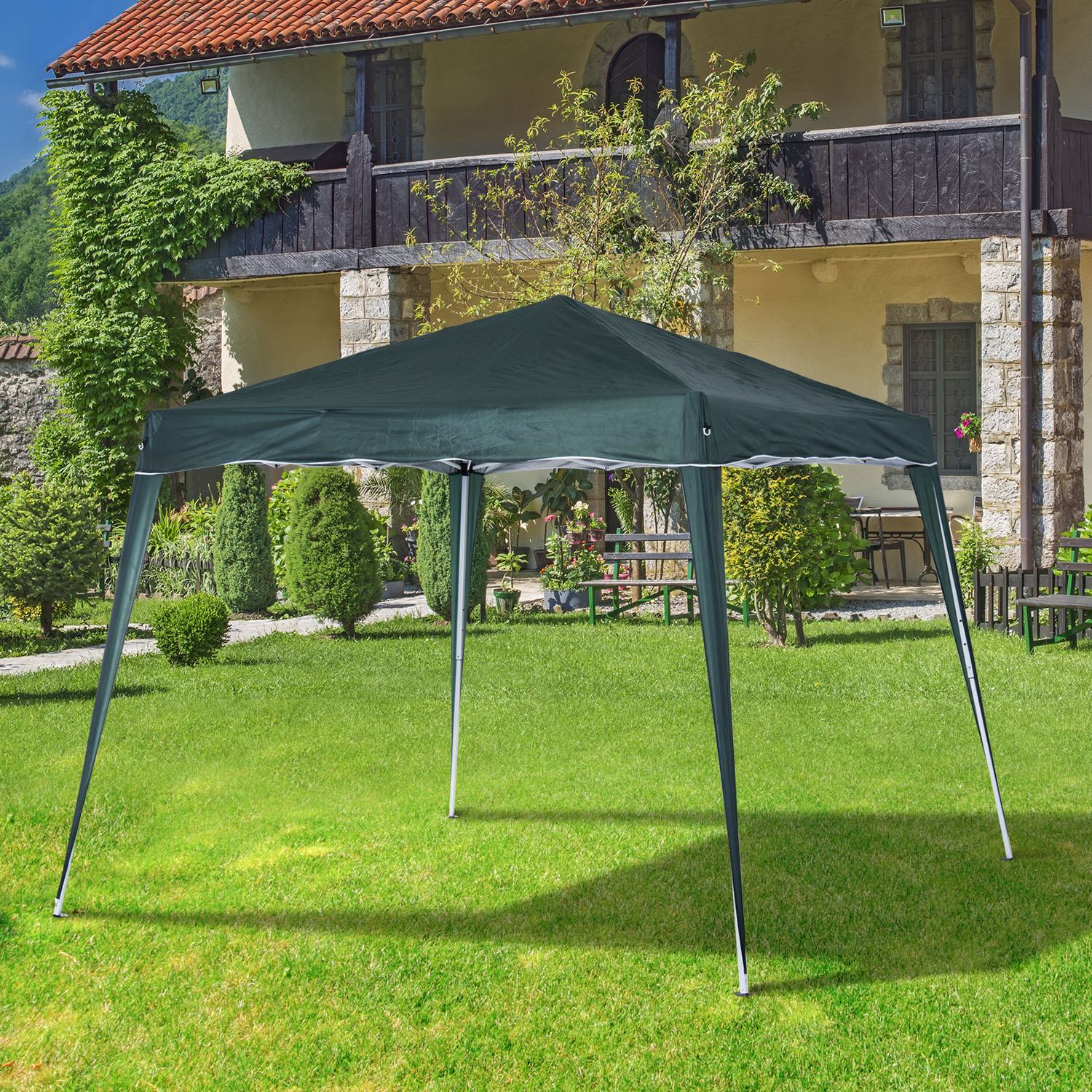 Outsunny 3x3M Pop Up Tent Gazebo Shelter Event Garden Camping Portable