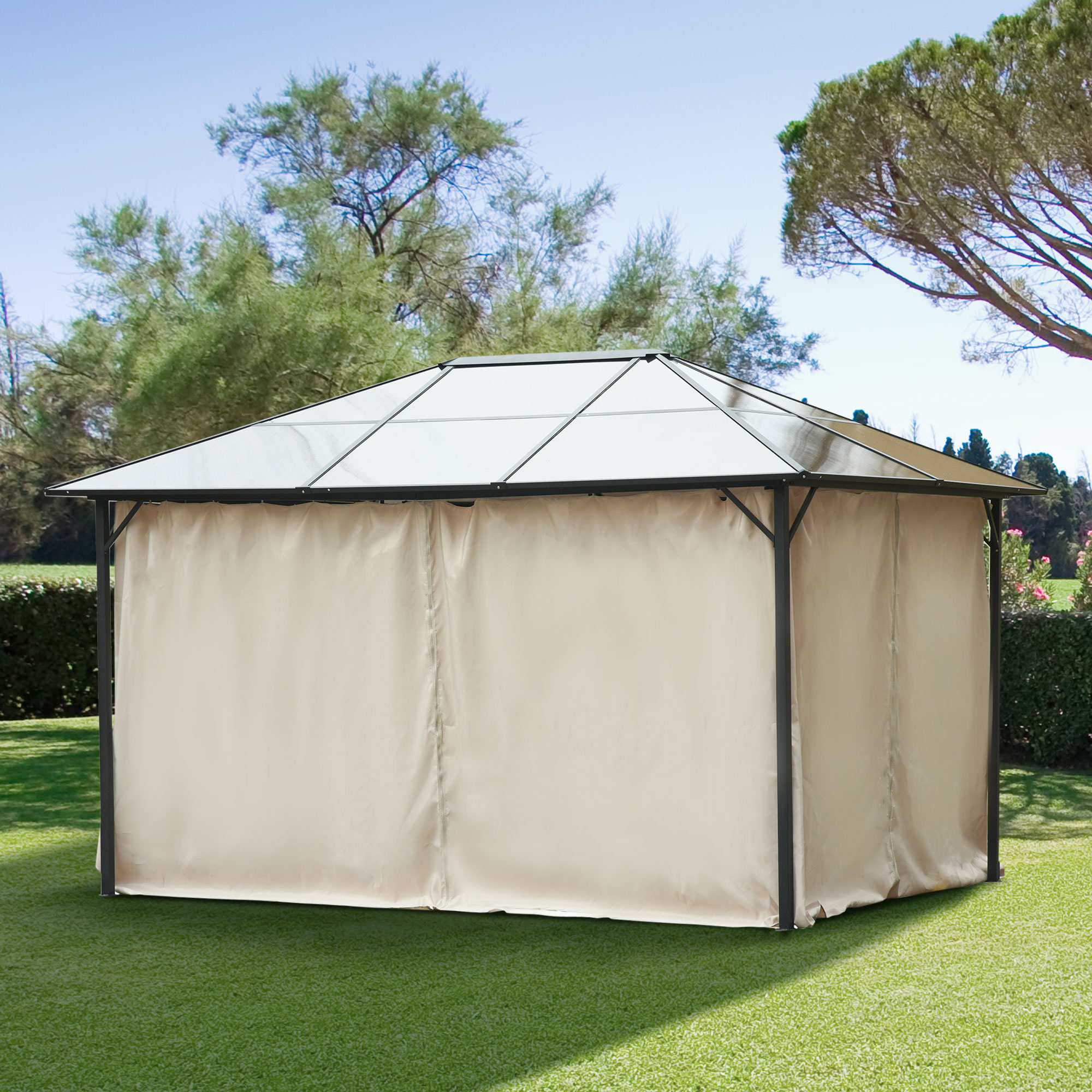 Outsunny 4 Pack Gazebo Replacement Sidewalls Privacy Panel for 3 x 4m