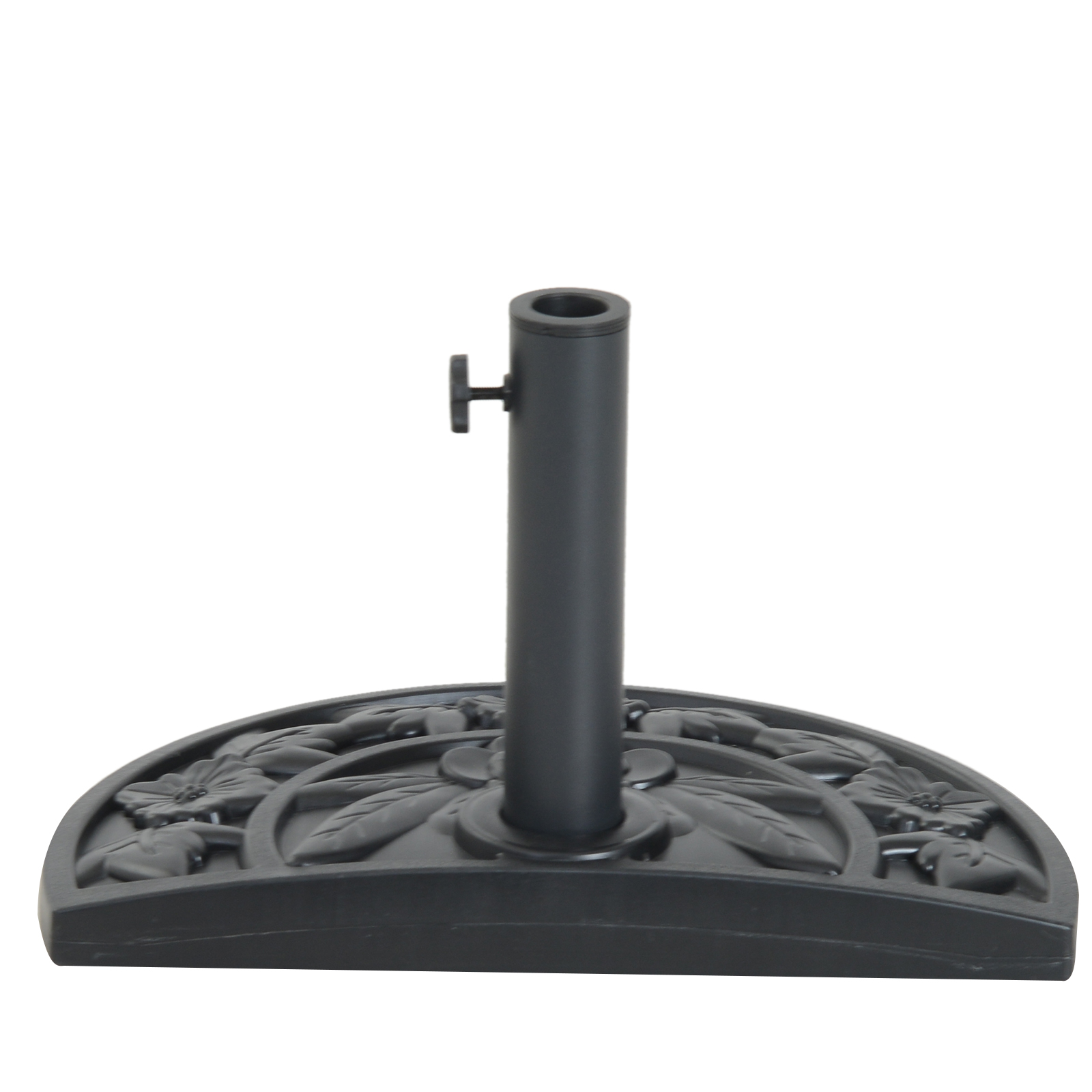 Outsunny 10kg Half Round Parasol Base Heavy Duty Weighted Umbrella